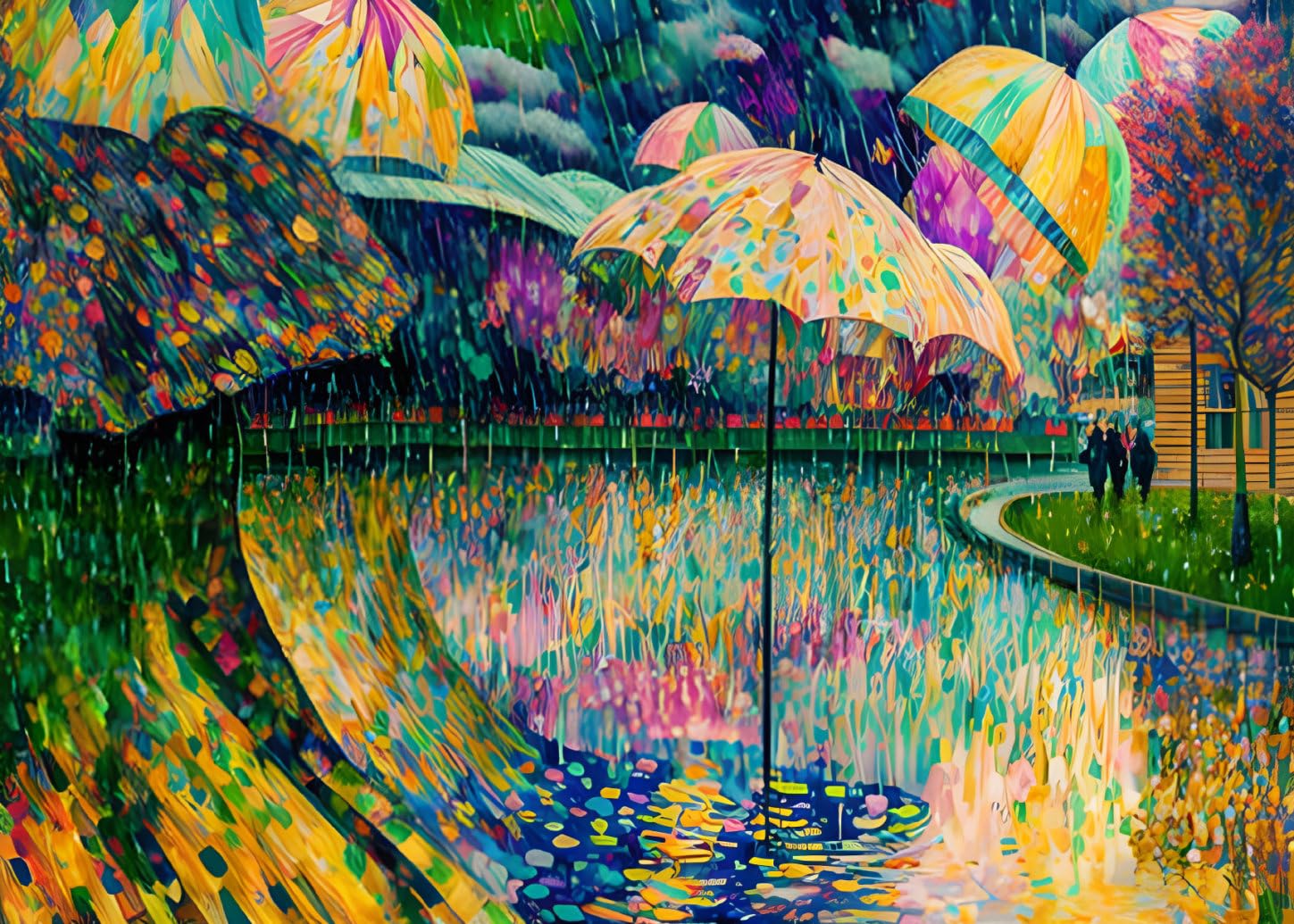 Affiches sur toile haut de gamme Violent Rainstorm SERENDIPITP 58x90 - 4