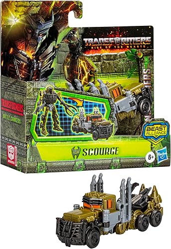 Miniatura 8 de Transformers Toys Rise of The Beasts Movie Beast Alliance Battle Changers Scourge Figura de acción, para edades de 6 años en adelante, 4.5 pulgadas