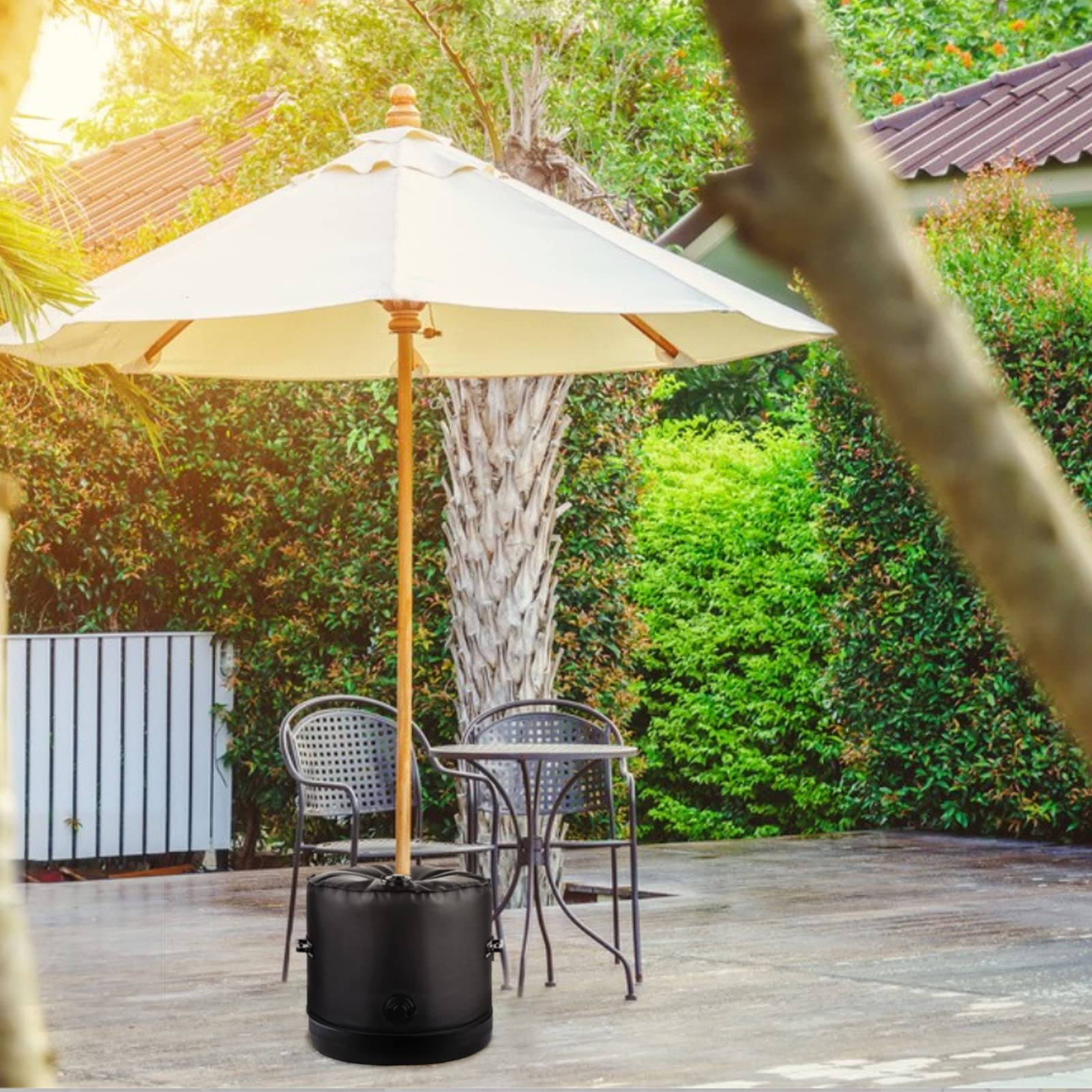 7 patio umbrella canada Round Patio Umbrella - 7 ft, Metal frame, Polyester canopy
