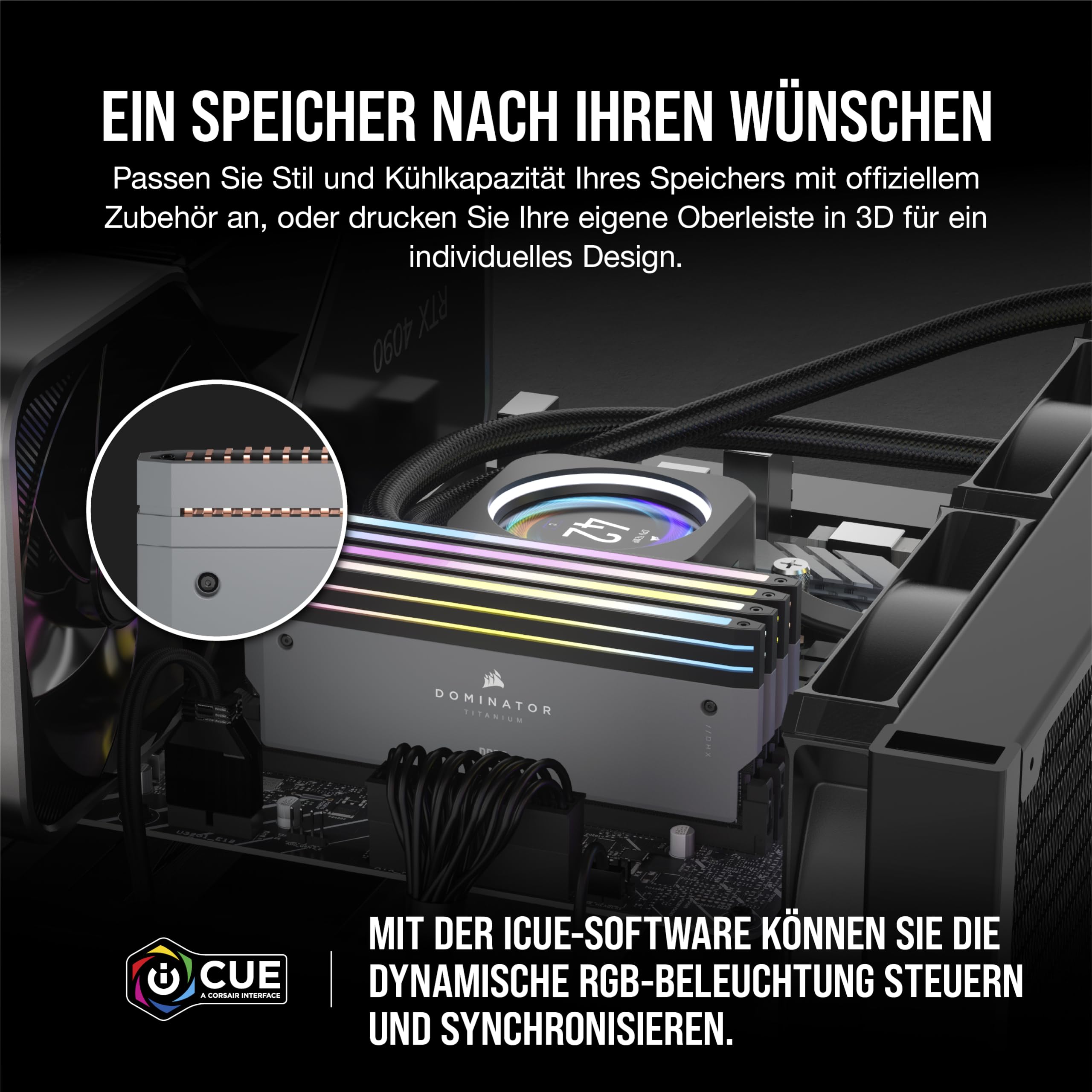 Corsair Dominator Titanium RGB DDR5 RAM 64GB 6000MHz CL30 AMD Expo