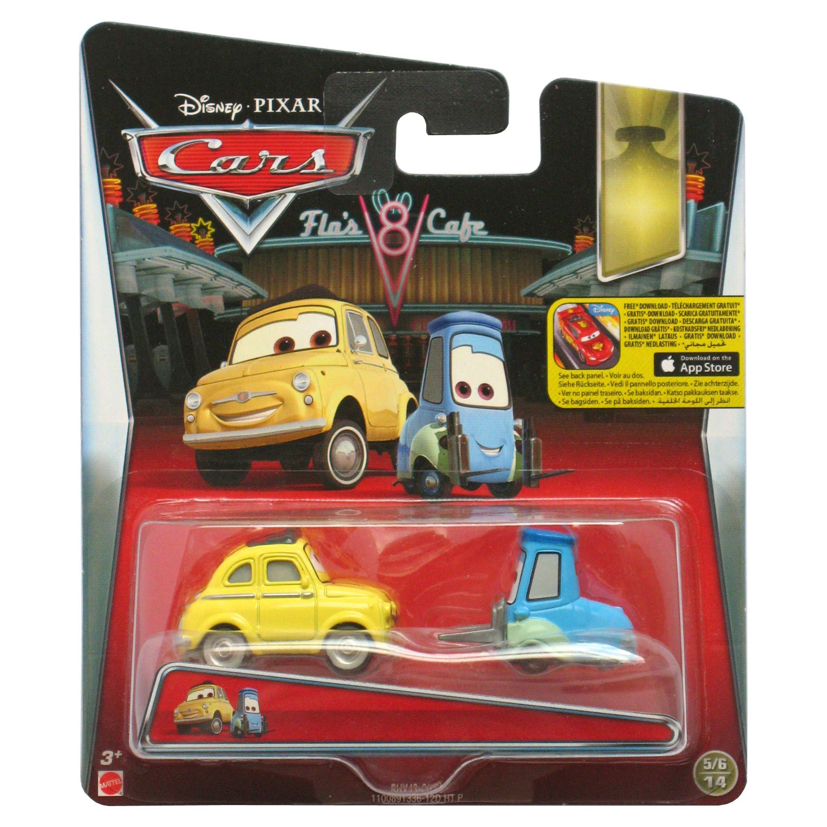 Disney Pixar Cars 1: 55 SCALE-Cast Luigi & Guido : Amazon.com.tr