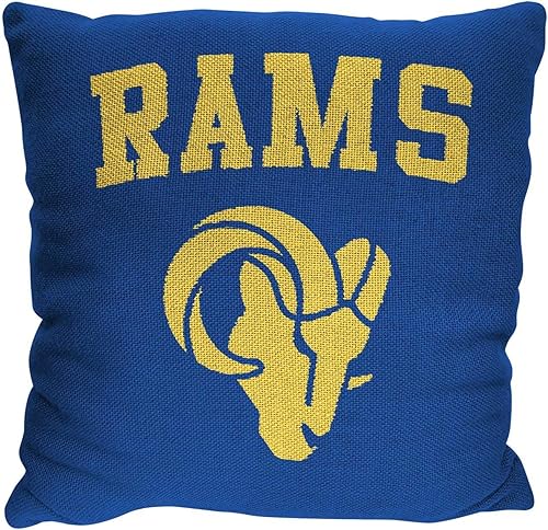 Northwest NFL - Almohada decorativa de fútbol, poliéster y elastano de alta calidad, 14 x 14 pulgadas, decoración del hogar, almohada elegante y