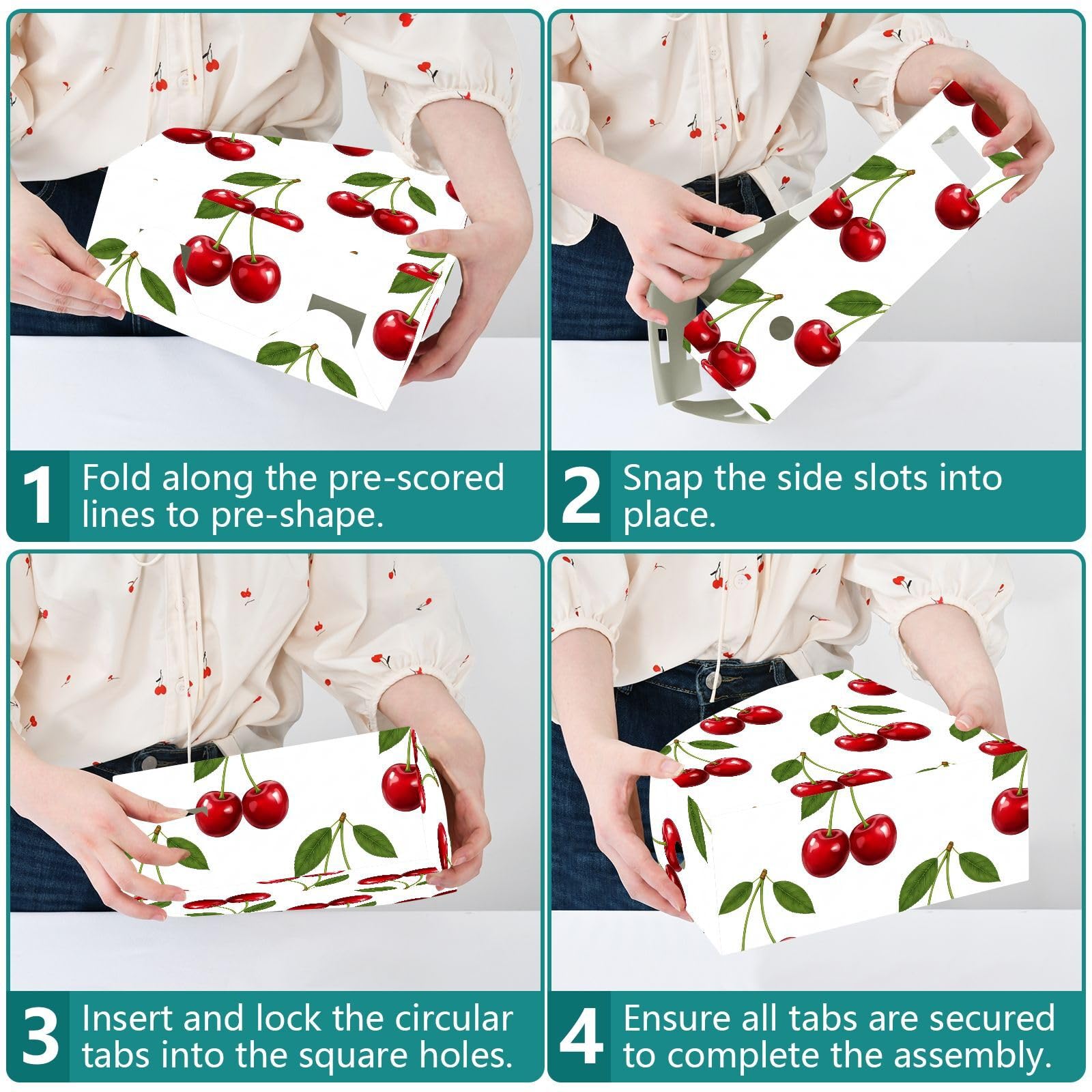 Cartone animato Cherry Red File Organizer per insegnanti