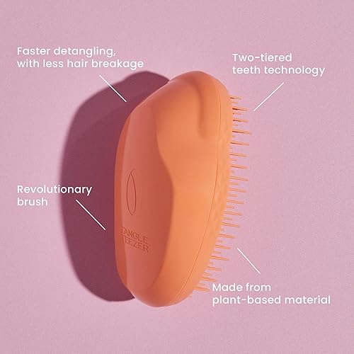 Miniatura 3 de Tangle Teezer Cepillo de pelo original para desenredar cabello húmedo y seco, cepillo desenredante para cabello fino, rizado, grueso, afro, ideal