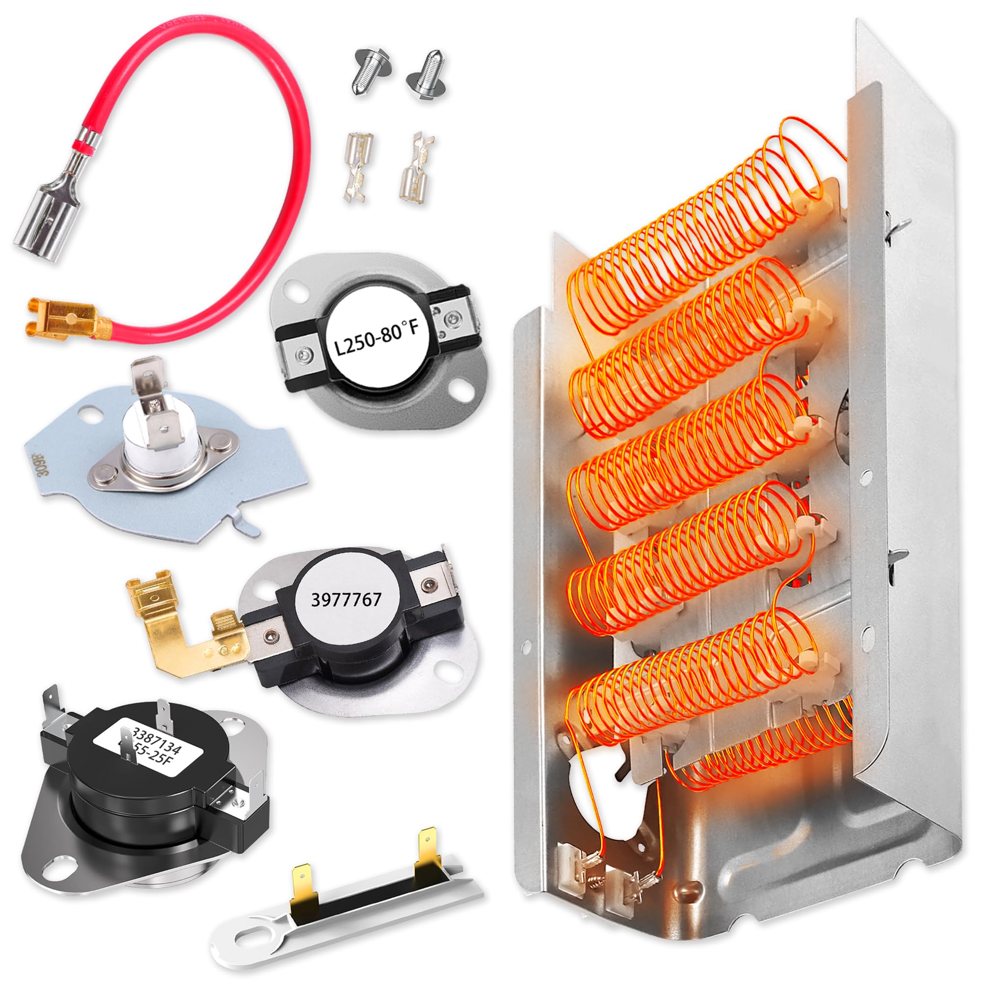 Dryer Timer Replacement For Maytag, Whirlpool & More - Model W10185982, Fixes Mid-Cycle Stops & Uneven Drying
