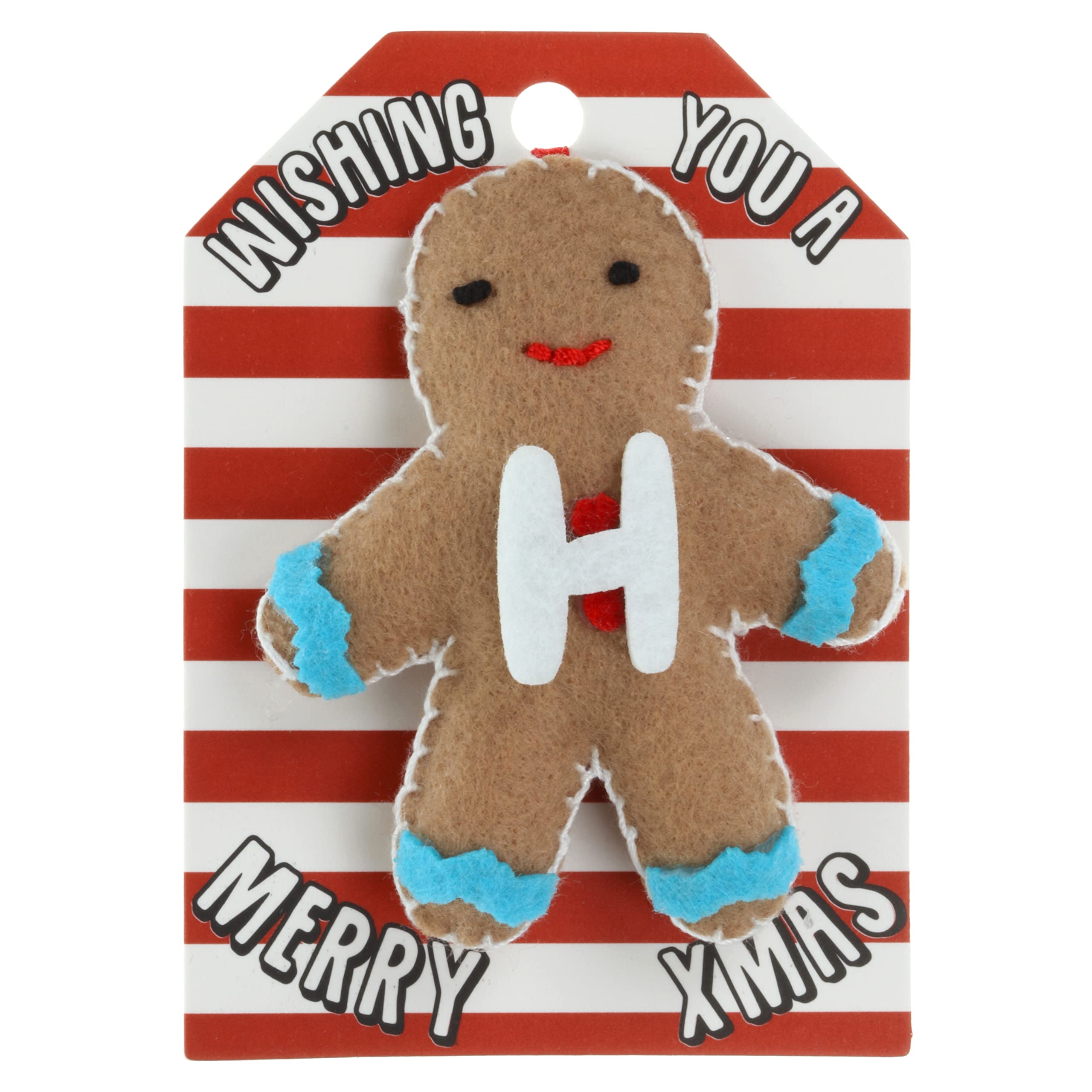 Stands Out, Supplying Outstanding Gifts Men's H Letter Gingerbread Man Christmas Tree Bauble Decoration Anging Gift