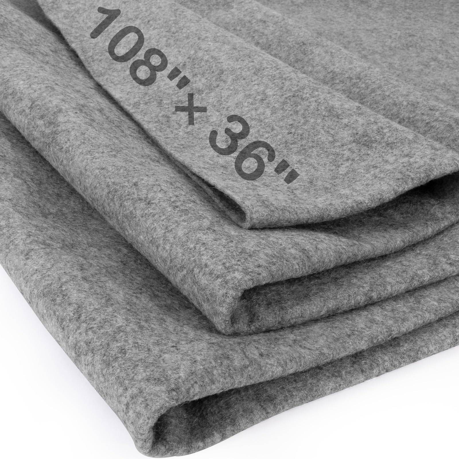 XSEINO Moss Green Large Felt Fabric 108" X 36 "(3 Square Yards), 1.4 mm Thick Soft Felt Fabric Sheet for Crafts, Green Series Colors Soft Nonwoven Fabric, Fit for Decoration, Sewing, DIY Crafts — view 21