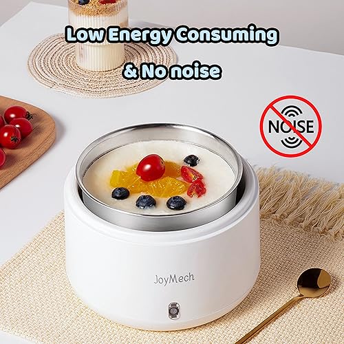 Miniatura 5 de Máquina compacta para hacer yogur griego con control de temperatura constante, recipiente de acero inoxidable, 1 cuarto de galón para yogur orgánico