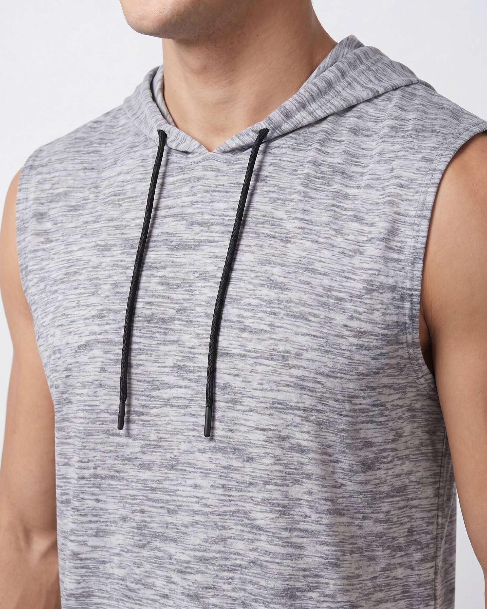 Real Essentials 3er Pack: Herren Dry Fit Active Hooded Tank Top – Workout Ärmellos Hoodie Kordelzug (erhältlich in Big & Tall)