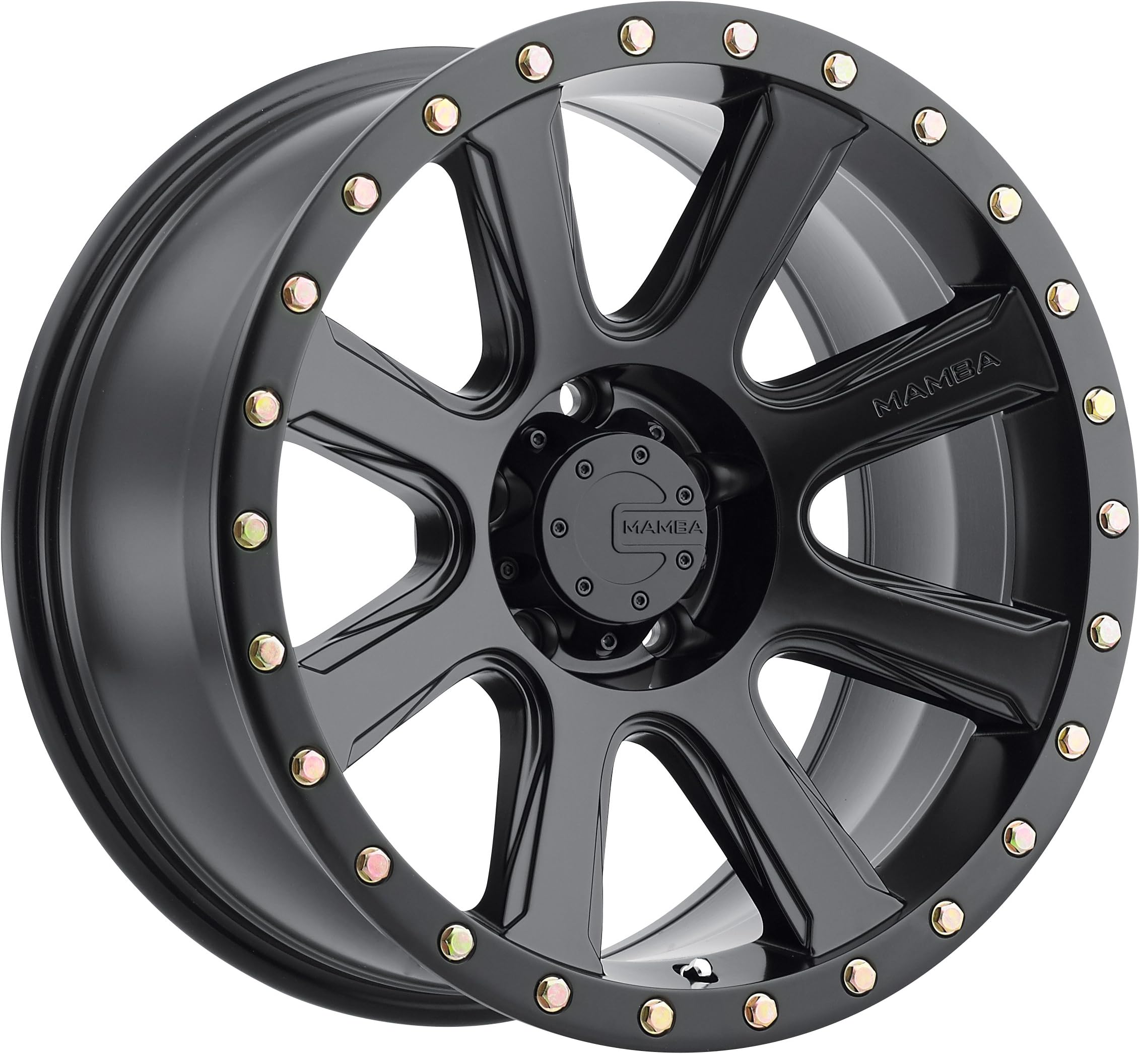 Mamba M16 Matte Black Wheel with Painted and tpms (18 x 9. inches /5 x 127 mm, -6 mm Offset)