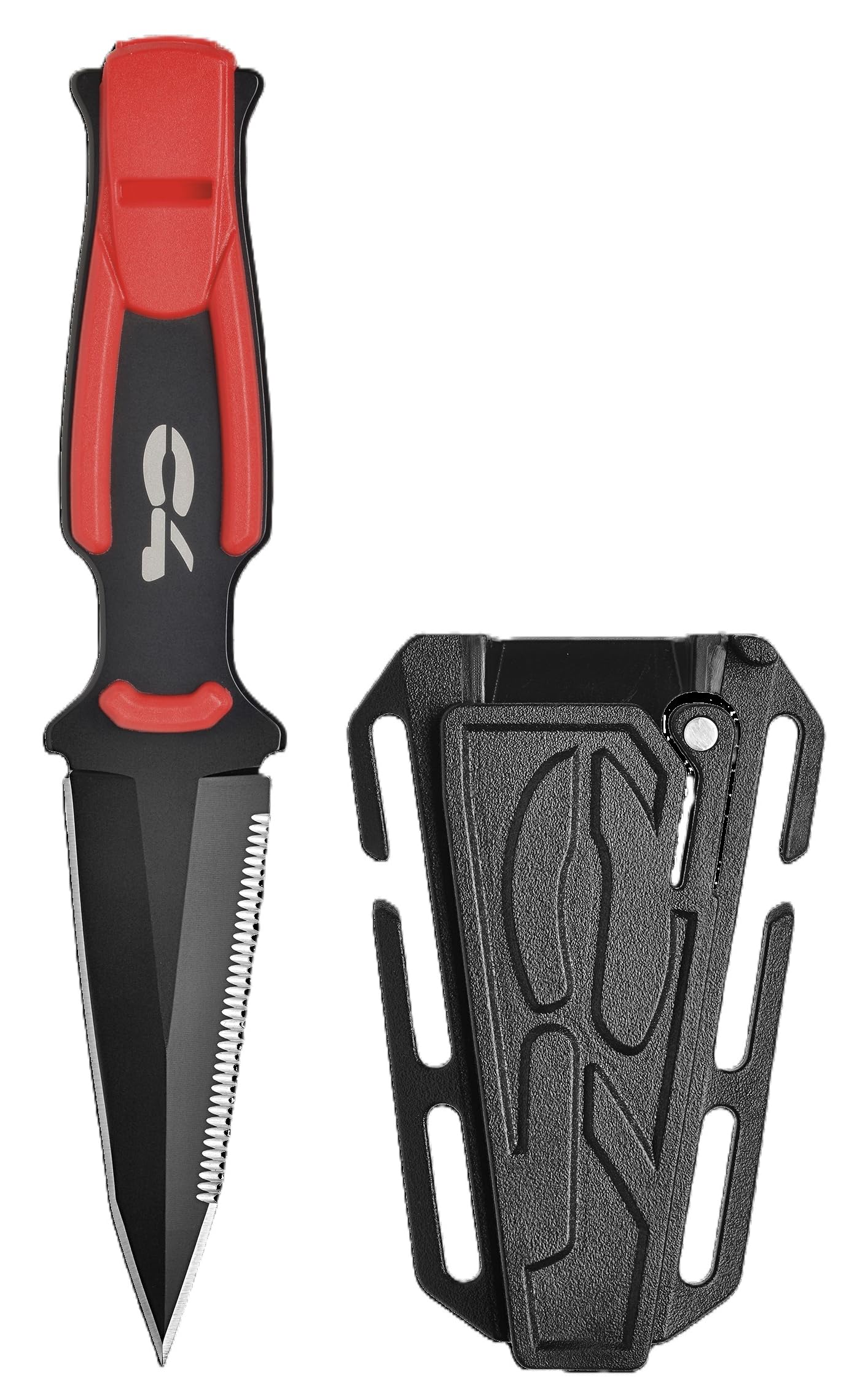 C4 RONIN Coltello per attività Subacquee in acciaio inossidabile (Rosso)