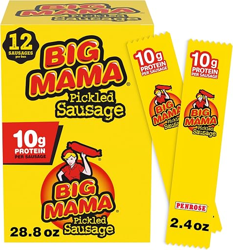 Penrose Big Mama Pickled Sausages, 2.4 Ounce, 12 Pack