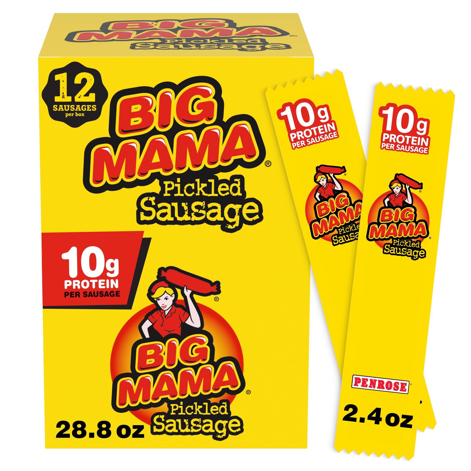 Amazon.com: Penrose Big Mama Pickled Sausages, 2.4 Ounce, 12 Pack