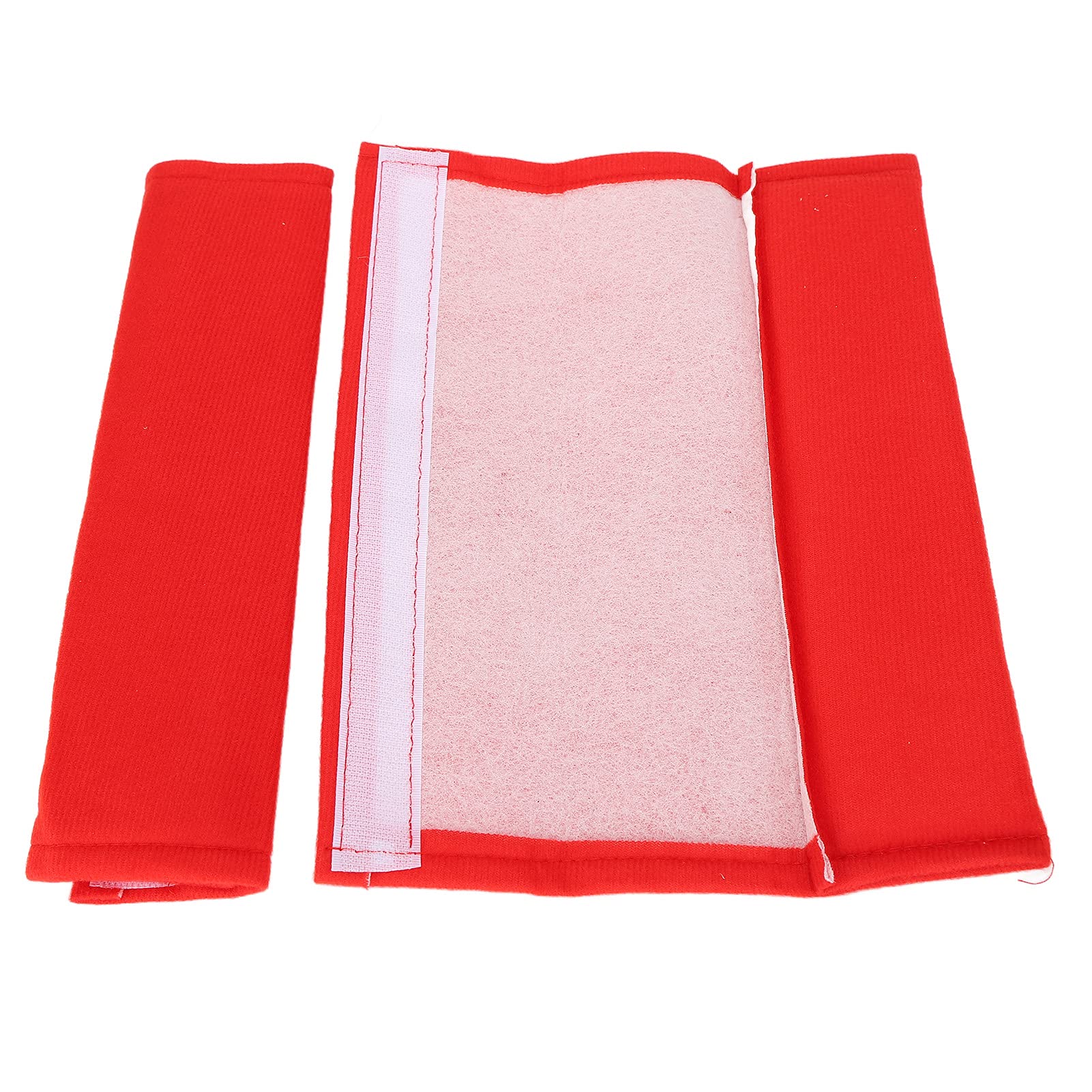 TIKATARER Seat Belt Cover Pad, 2PCS Soft Seatbelt Pad, Car Safety Belt Pad, Car Seat Strap Pads, Shoulder Strap, Seatbelt Cushion, Seatbelt Covers with No Fading for Adult Children (Red)
