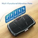 AGARO Regal Vibration Plate Massager, Gym & Workout Machine , Muscle to ning, Calorie Burning, Weight Loss, 5 Auto Programs, Manual Mode, 180 Speeds, Adjustable Timer, with Remote & 2 Balance Straps gallery image