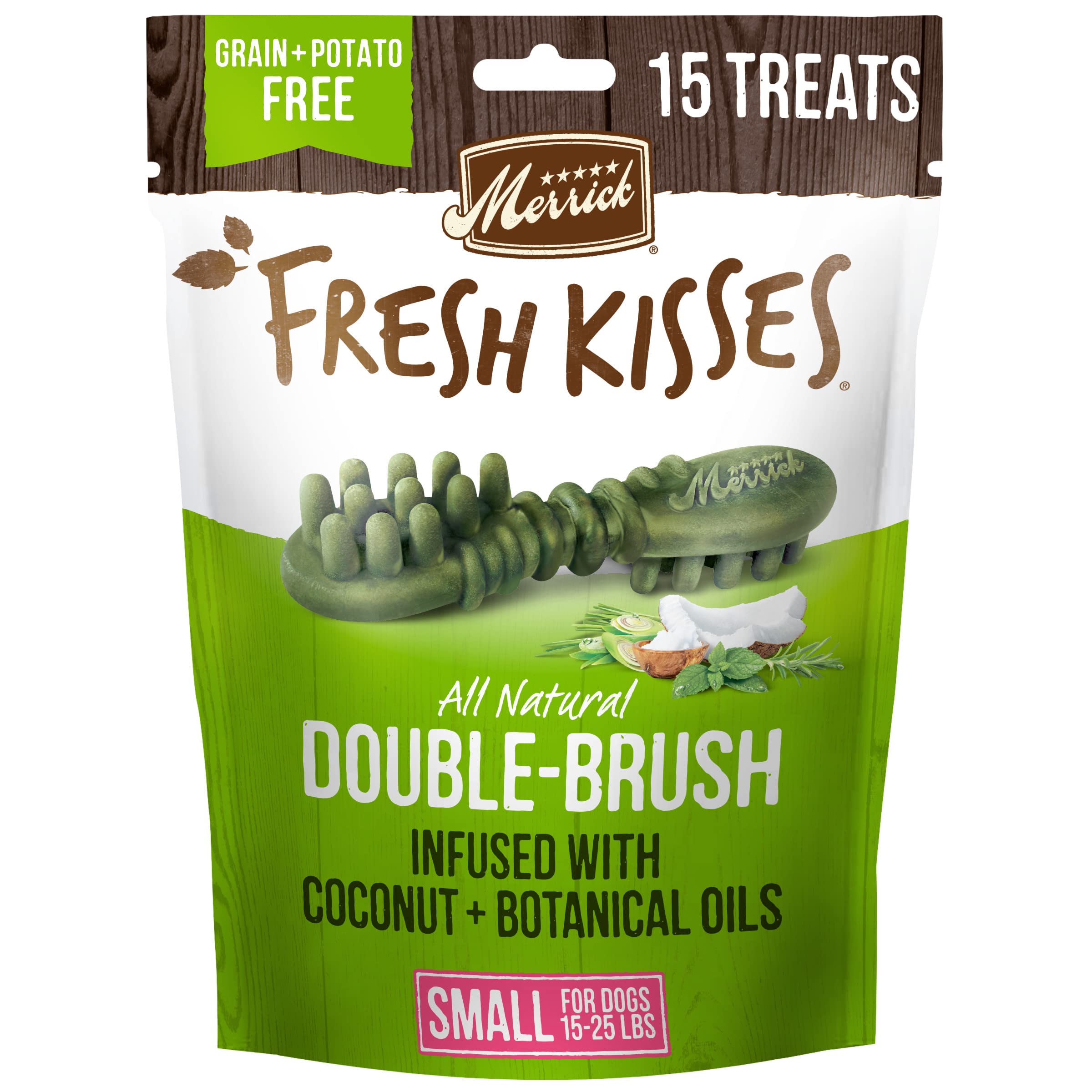 Fresh Kisses Coconut Oil + Botanicals Small Brush - Medium Bag (15 ct)