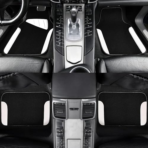 Miniatura 3 de CAR PASS Alfombrillas impermeables de ajuste universal para automóvil, aptas para SUV, camionetas, sedanes, camiones, juego de 4 alfombras de