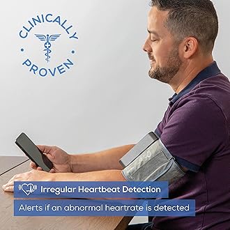 Beurer BM59 Elite 900 Upper Arm Blood Pressure Monitor, Tubeless One-Piece Cuff, Irregular Heartbeat Detection, LED Risk Indicator, Accurate & Clinically Proven, Bluetooth, 240 Memory Sets