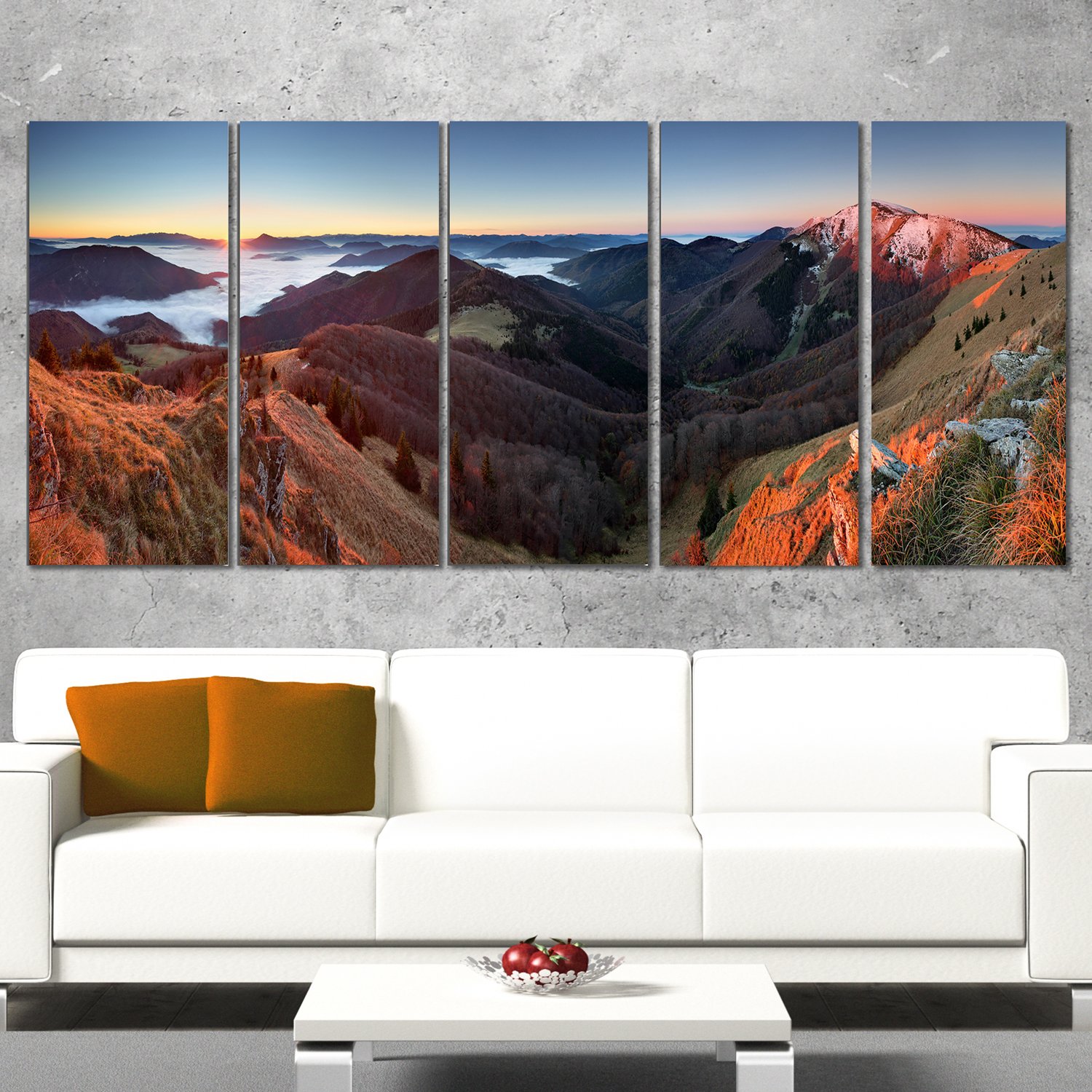 絵画 Red Mountain Red Mountain (colour) - Kreatio - Paintings & Prints