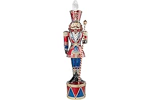 Illuminated Bavarian-Style Giant LED Christmas Nutcracker Soldier