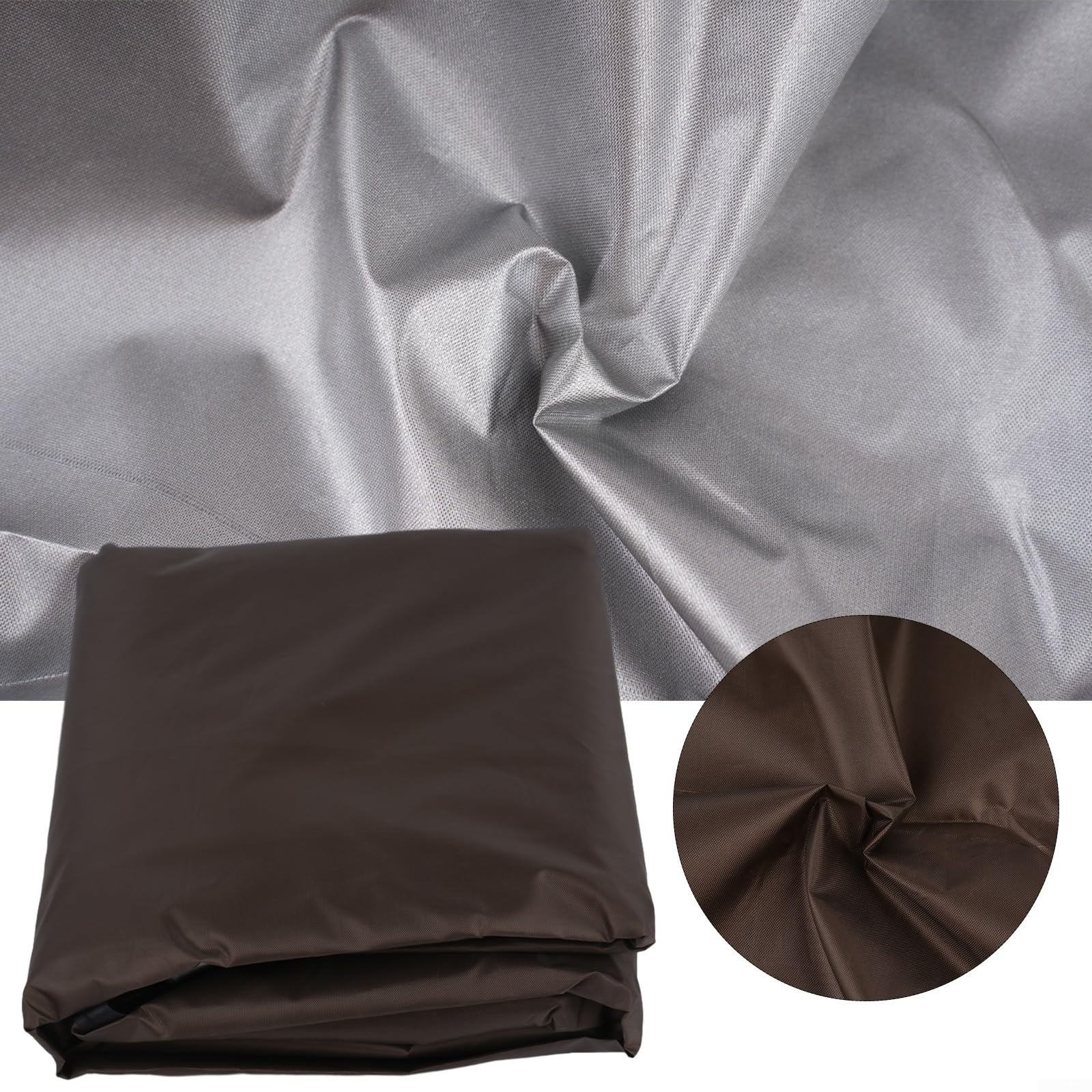 Cuscino impermeabile per dondolo da giardino da 150 cm, copertura antipolvere di ricambio per dondolo a tre posti (verde scuro)
