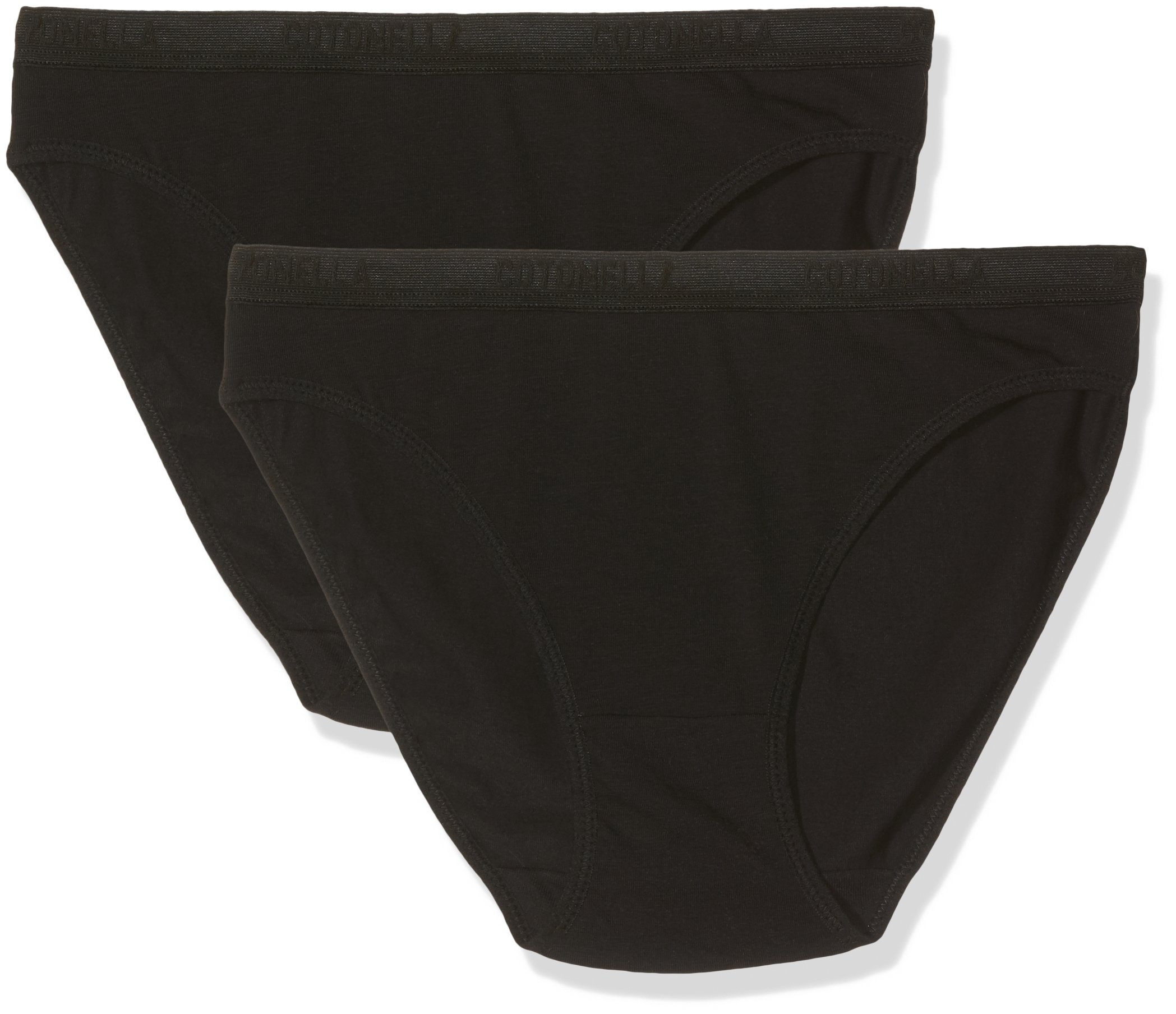 Cotonella A 8125 0001 K2 Slip da Donna, Nero, 44 (Taglia Produttore:III) (Pacco da 2