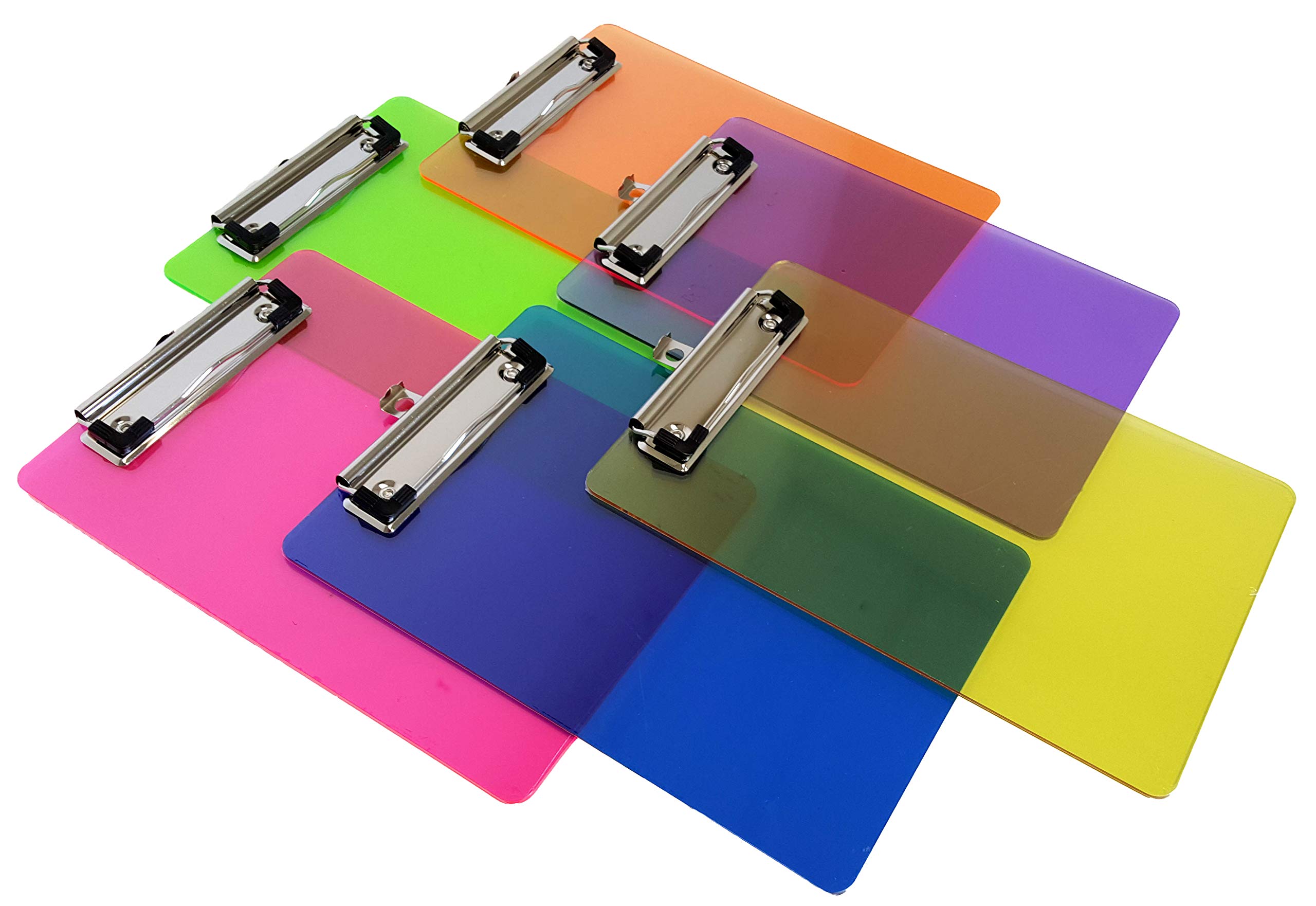 Dondor Kids Mini Multicolored Clipboards, by 9 x 6 Inches