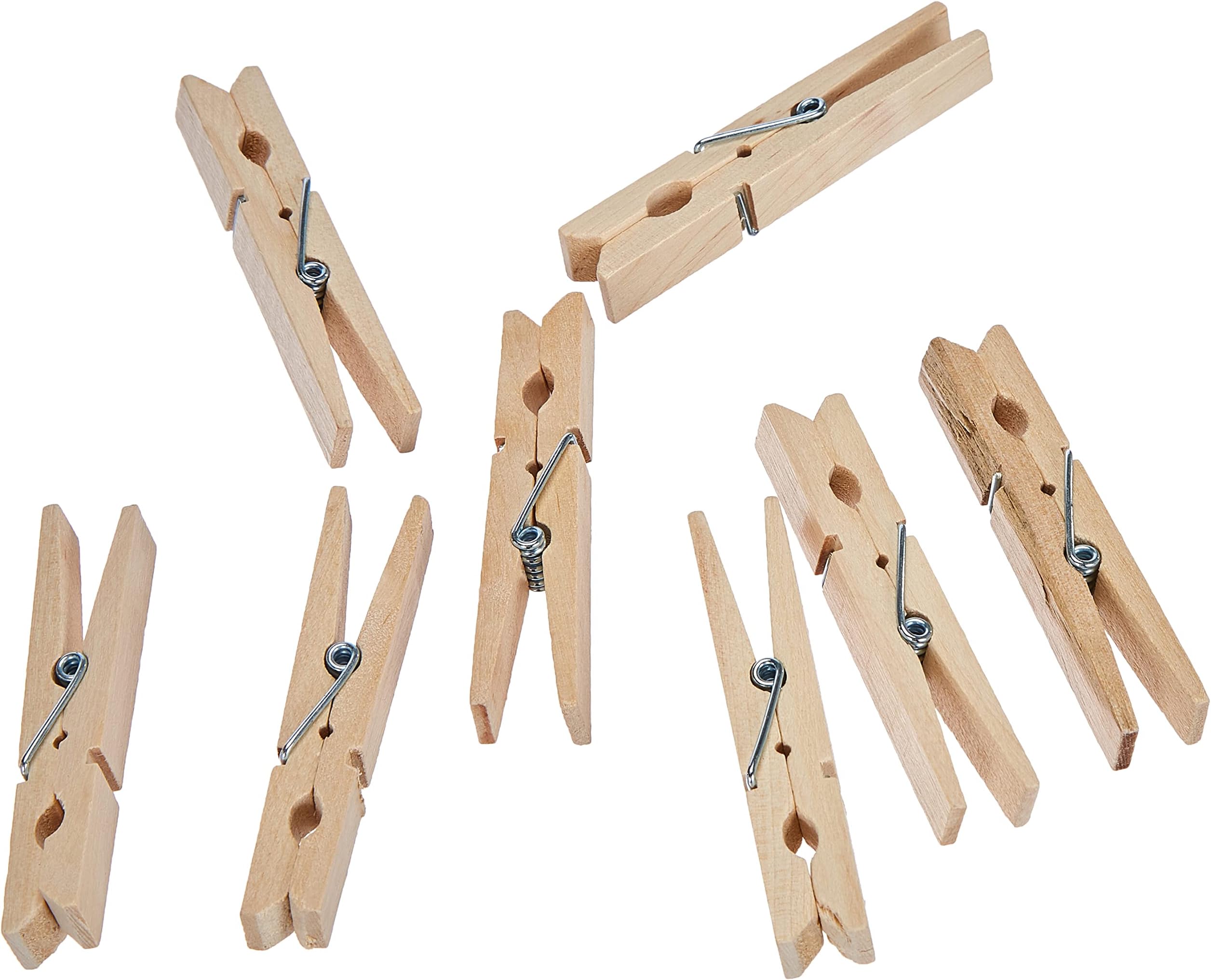 Mini Pinces à Linge En Bois Argenté 25 Mm - Lot De 10/20/40/60/80/160/400 - Neuf