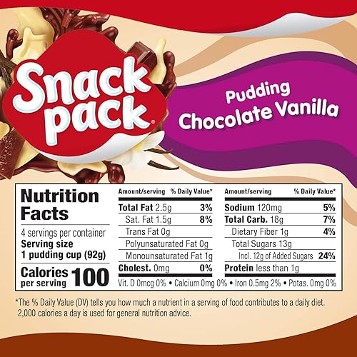 Miniatura 63 de Snack Pack Tazas de pudín con sabor a pastel de crema de plátano, 3.25 onzas, 4 unidades (paquete de 12)