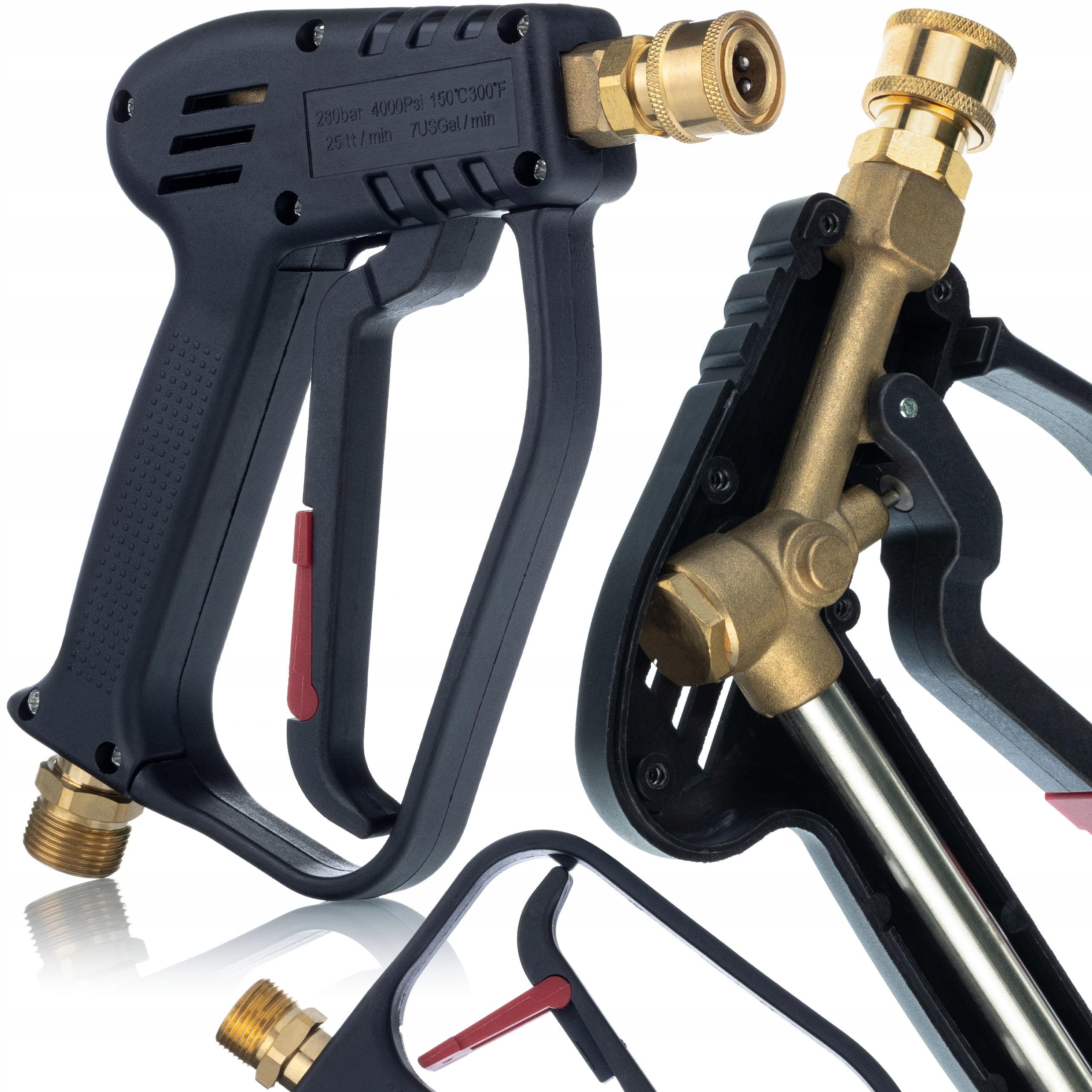 Rosfix Pistola de 5 boquillas EasyLock M22, 1 L, compatible con Karcher