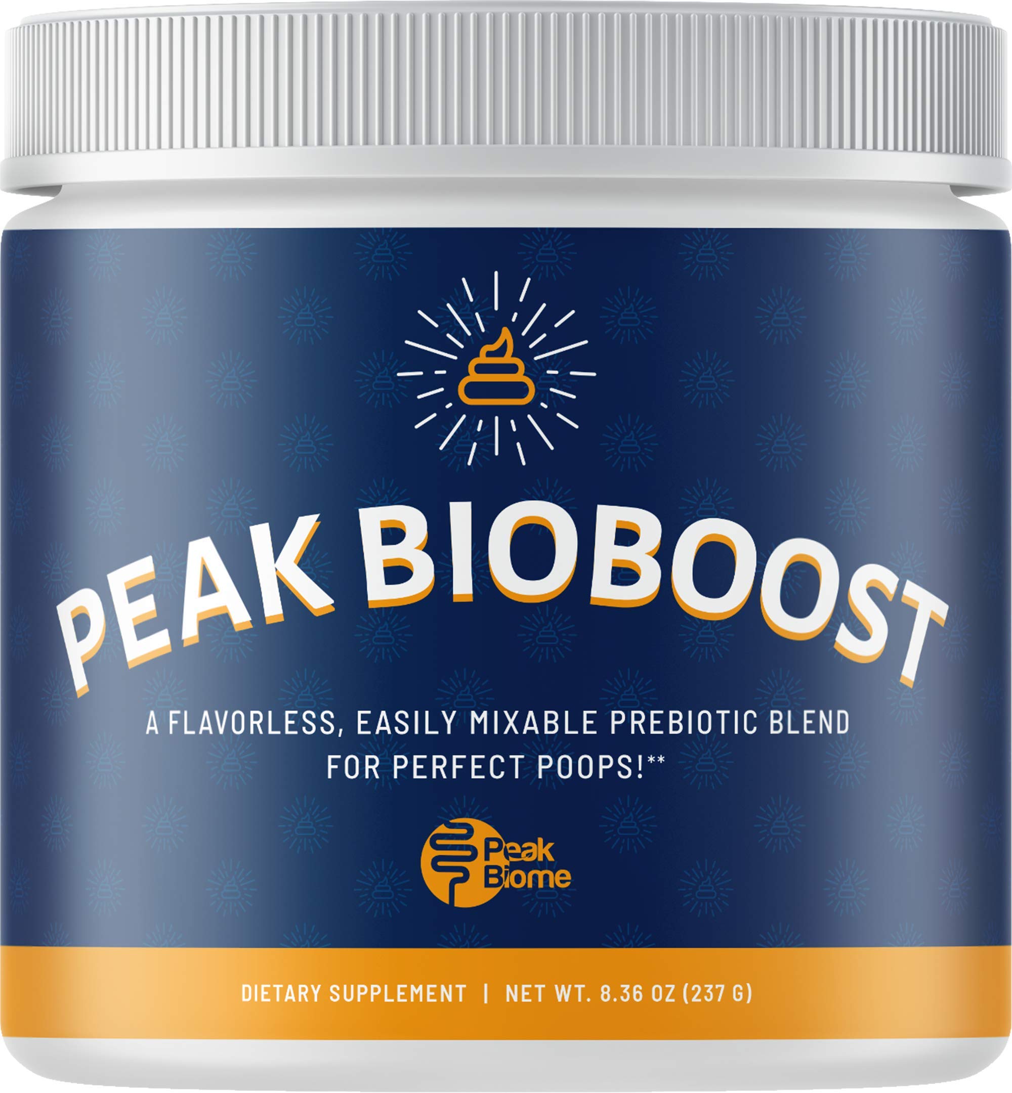 Peak BioBoost - Prebiotic Fiber Supplement - Flavorless Digestive Nutritional Supplements - Easy to Dissolve Prebiotic Powder - No Gluten, Soy or Dairy - 1 Month Supply - 30 Servings