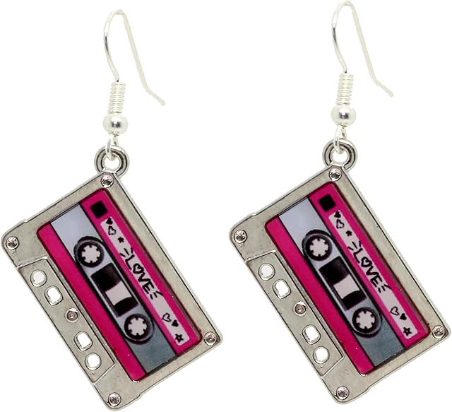 Bluebubble HEY DJ Tape Dangle Earrings With Gift Box