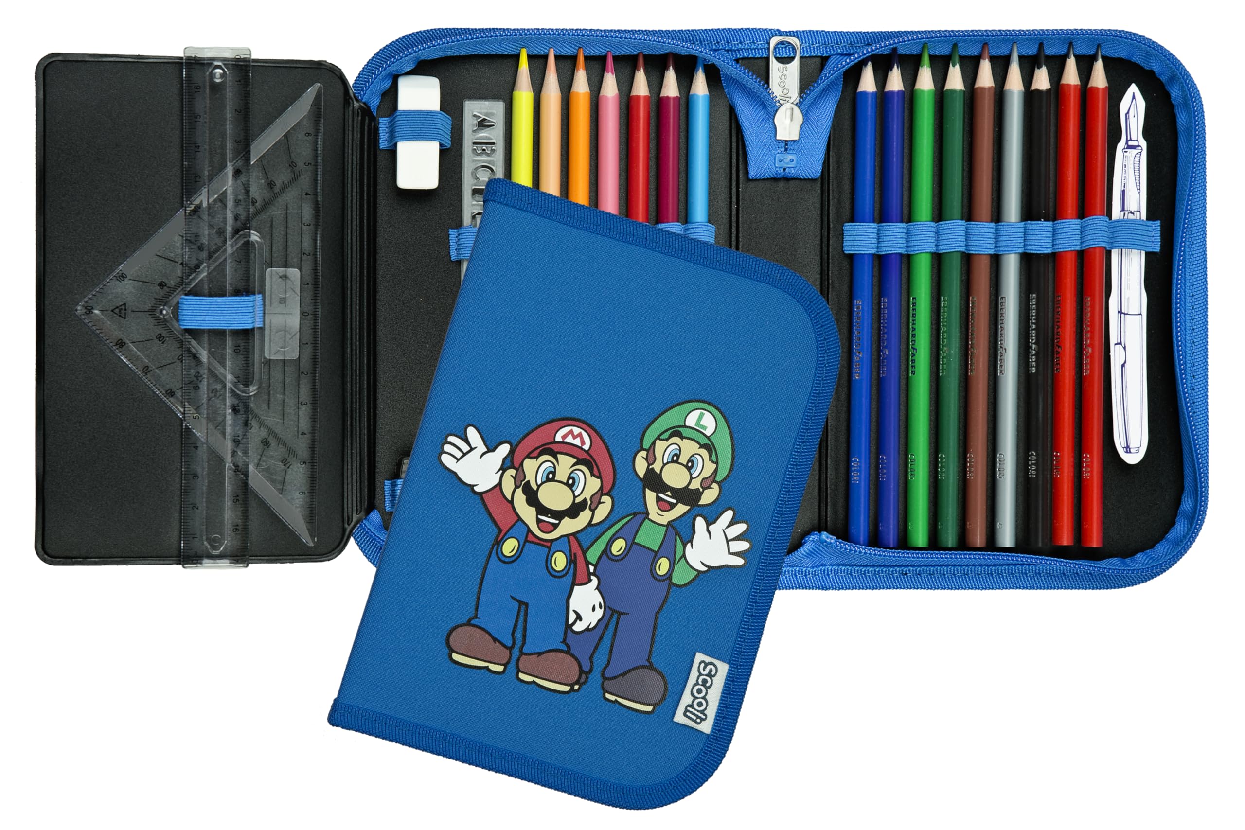 Scooli, Filled Pencil case, Pencil case with high-Quality pens and Accessories, Ideal for School Leisure and Travel - Image 2