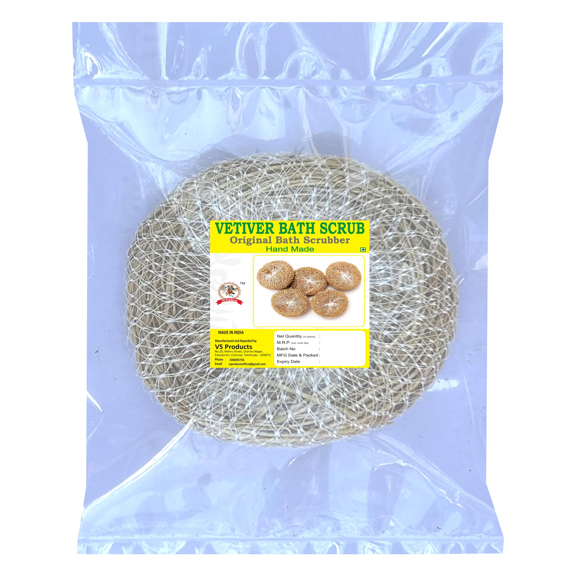 VS Products Natural Vetiver Bath Scrub (Pack of 1)-image-35