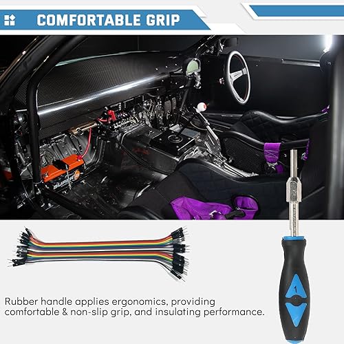 Miniatura 5 de ATPEAM Kit de liberación de terminal eléctrico | Kit de herramientas de extracción de terminales universales para extracción de conectores de