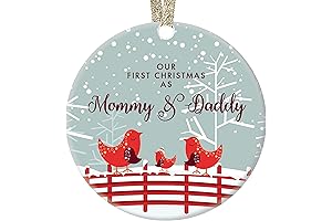 Our 1st Christmas as Mom and Dad Keepsake Ornament for New Parents
