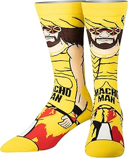Odd Sox, WWE Wrestling Legends, Men's Novelty Crew Socks, Assorted Wrestlers