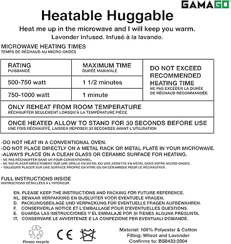 Miniatura 6 de GAMAGO Almohadilla térmica Macaron y almohada abrazable  Almohadilla térmica para microondas para calambres, dolores y alivio de la ansiedad  Lindo