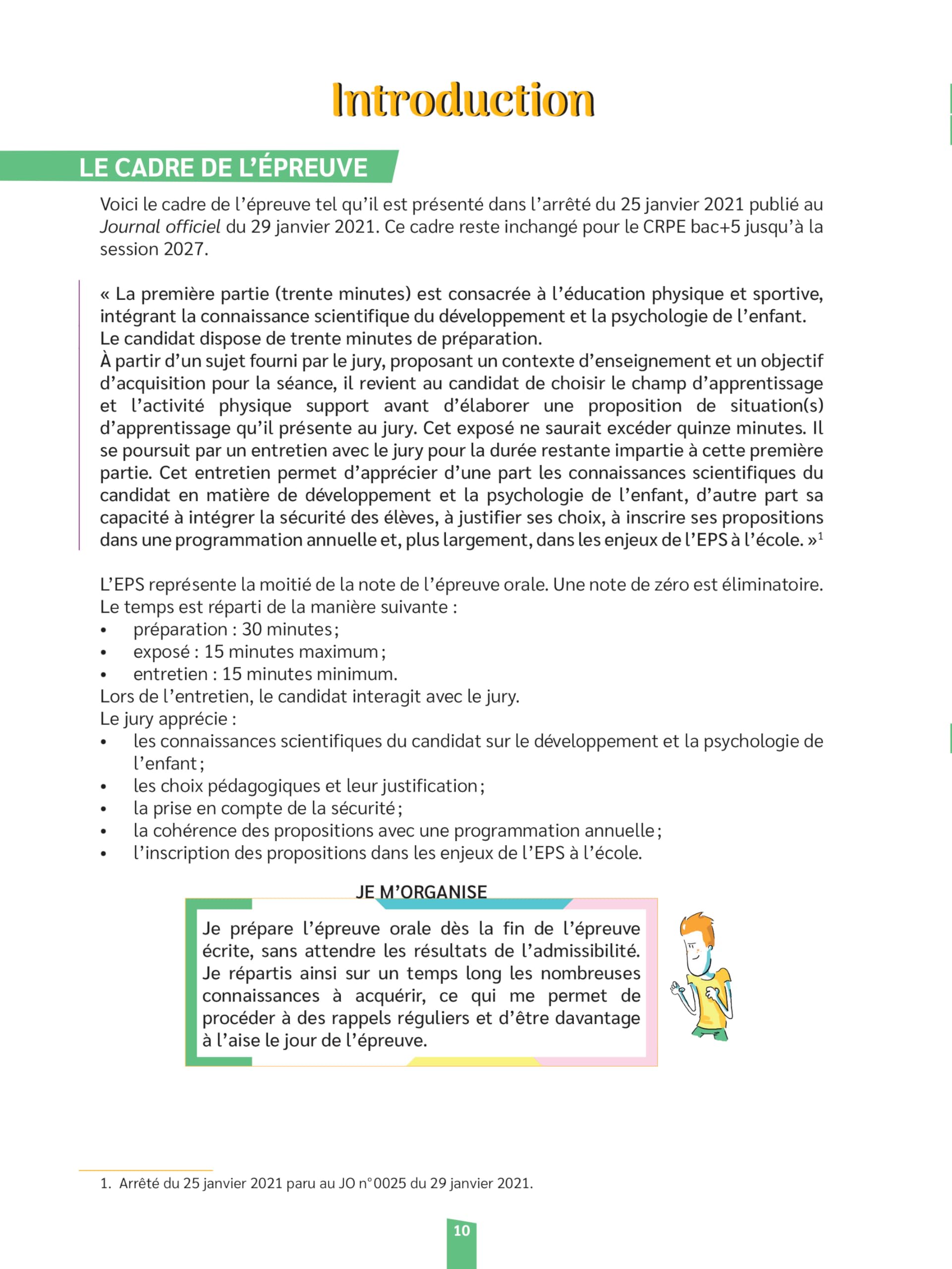 Réussir mon CRPE EPS et Projection dans le métier Admission Concours M2 Oral 2026-2027