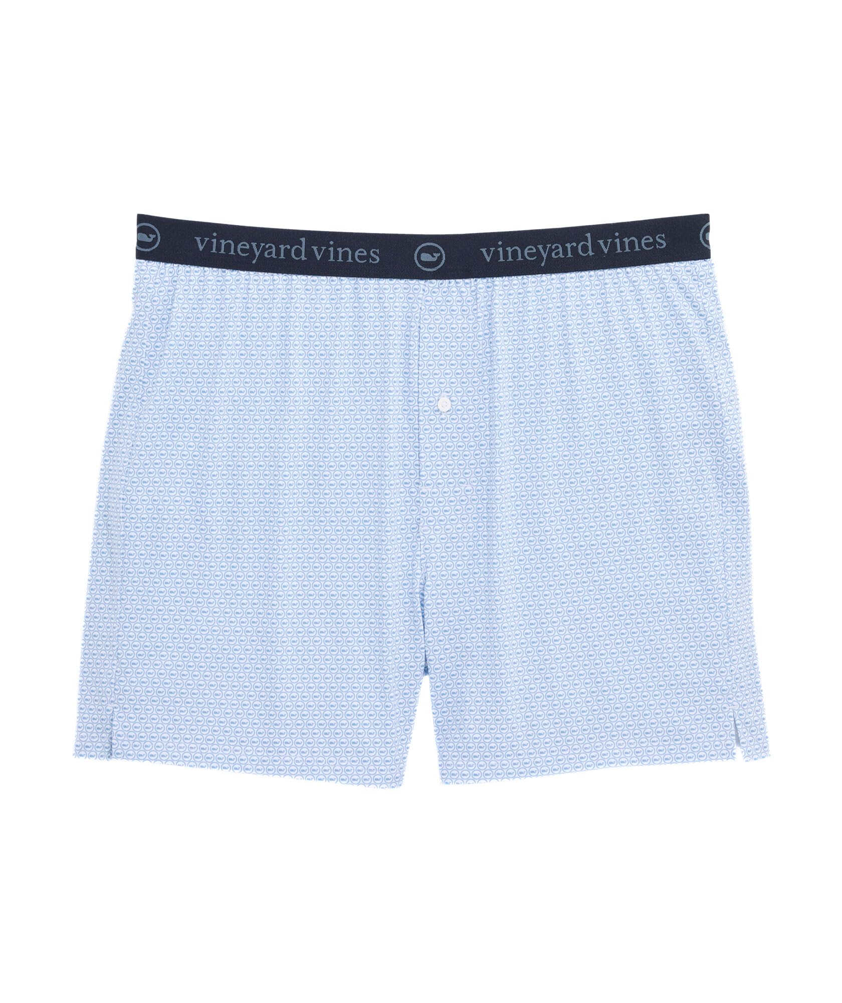 vineyard vines Men's Sankaty Boxers, Whale Dot - White, M