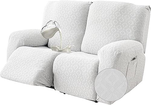 Vista 38 de Gennia Funda Impermeable para Sofá Reclinable, Fundas Elásticas para Sofá Reclinable con Bolsillos, Fundas Lavables para Sillón Reclinable Lazy Boy