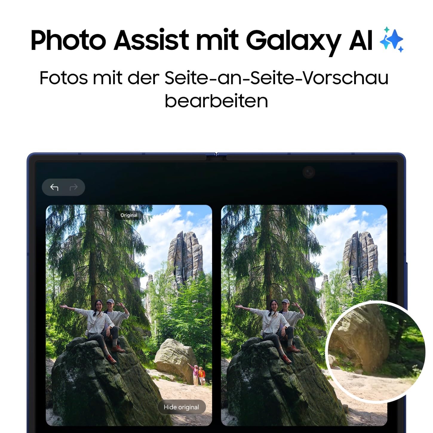 Samsung Galaxy Z Fold7 AI Smartphone mit Galaxy AI, KI-Handy mit Android, Faltbares Design, Großes Display für Multitasking, 200-MP-Kamera, 256 GB, 12 GB RAM, JetBlack, 3 Jahre Herstellergarantie