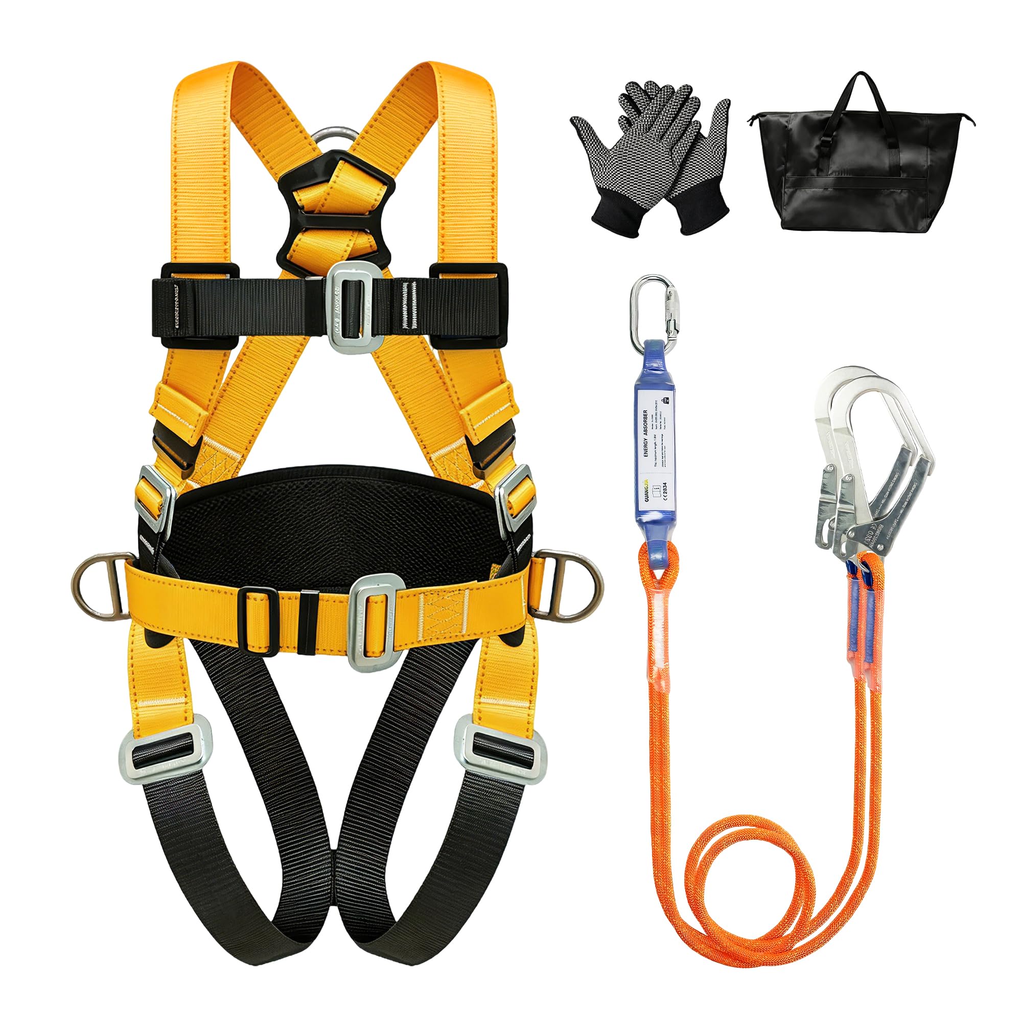 Kit di imbracatura di sicurezza per la caduta Kit completo di imbracatura di sicurezza