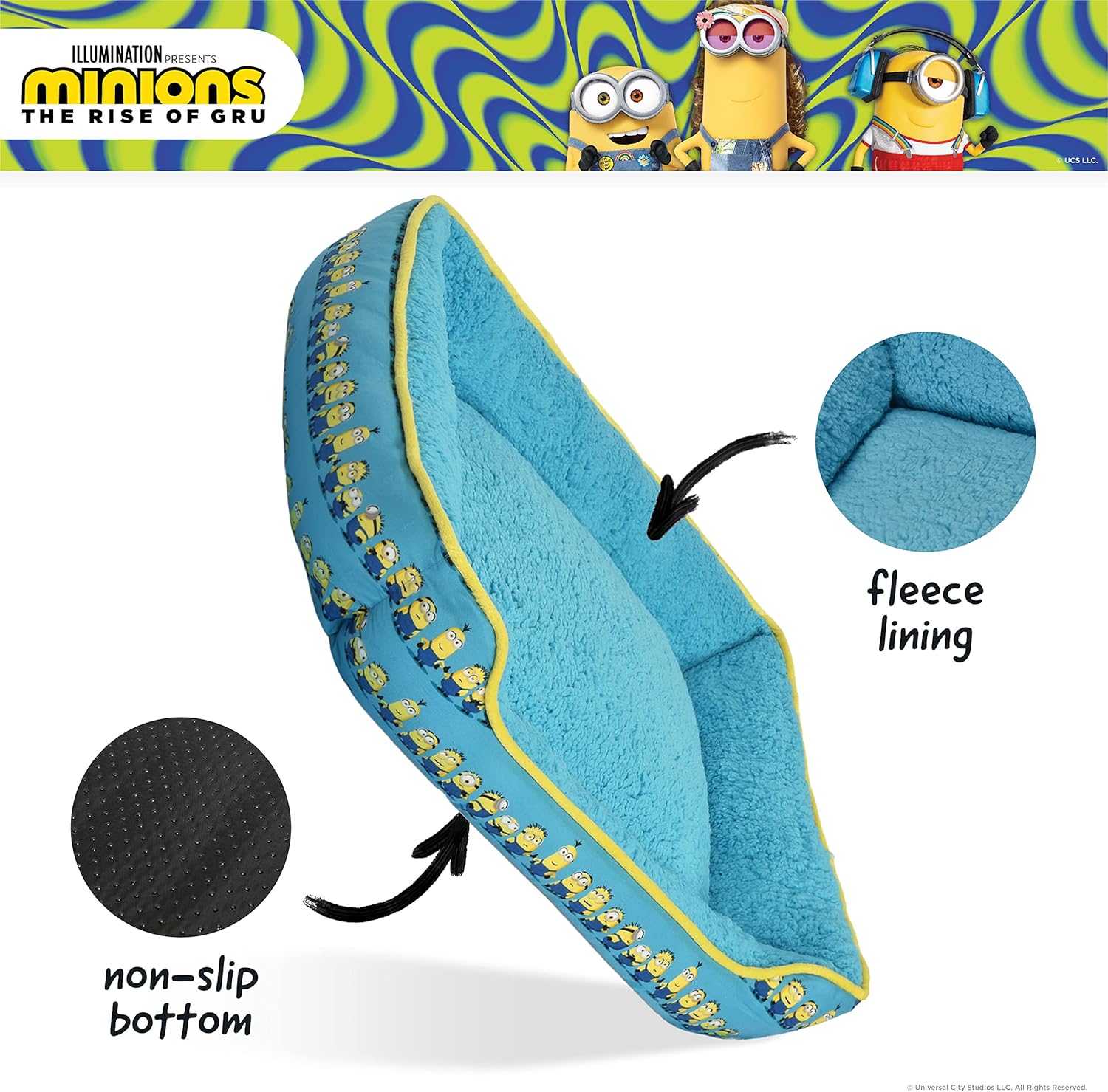 review Minions Dog Cuddler Bed, Minions in a Row, 24