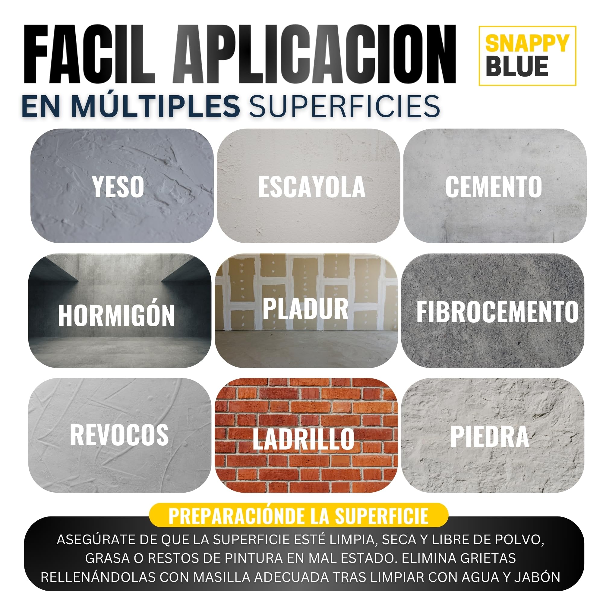[4L] Pintura Blanca Interior Lavable de aspecto Mate, Pintura Plastica Blanca Interior para Múltiples Superficies con Alta Transpirabilidad, Pintura Pared (4L)