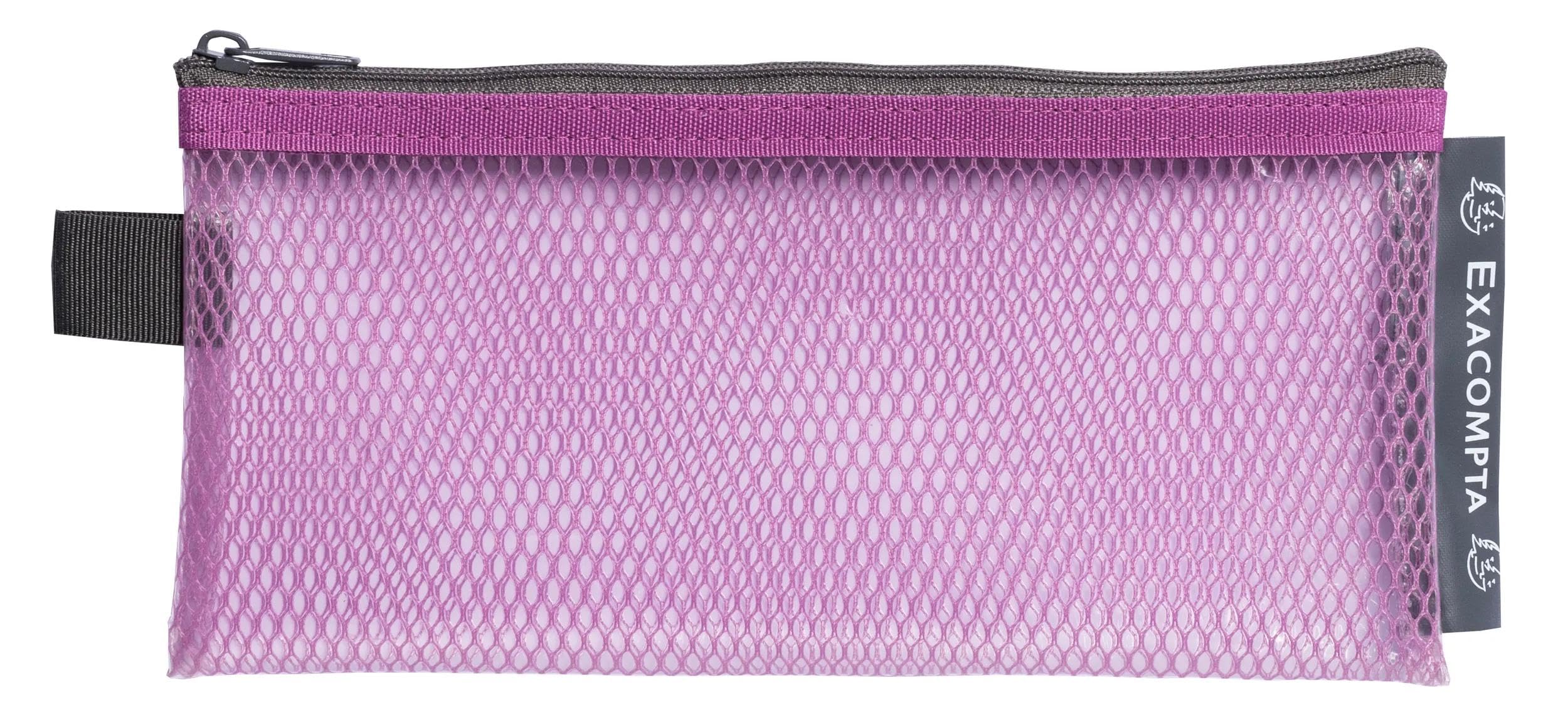 Exacompta - Ref. 38110E - Paquete de 3 bolsillos con cremallera EVA Pop'N Co – Tamaño: 10 x 21 cm – Tamaño clasificado 8 x 18 cm – Colores surtidos