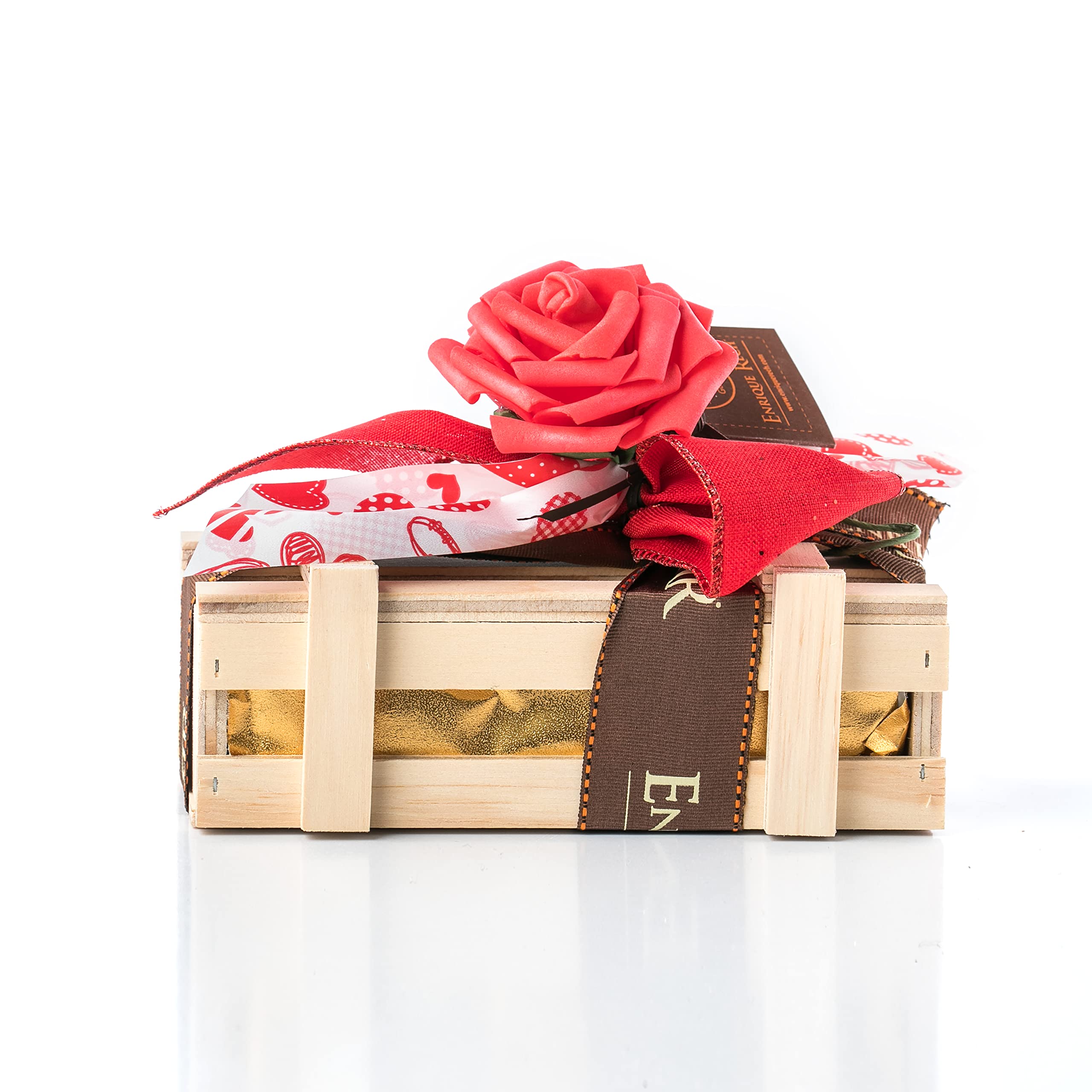 Pack de Bombones Enrique Rech - Regalos Originales con Dulces y Chocolates - Caja de Dulces para San Valentin, Cumpleaños, Dia del Padre o la Madre, Enamorados - Cesta Regalo para Mujer (250g)