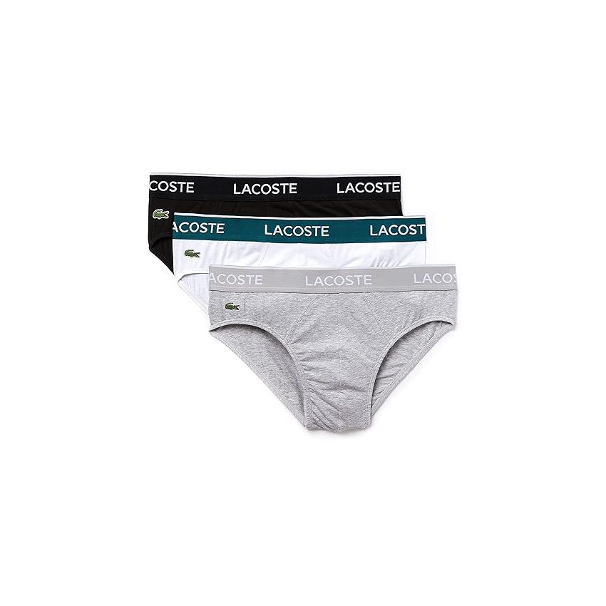 Immagine del prodotto Lacoste 8H3472 Pantaloni, Black/White-Silver Chine, M (Pacco da 3) Uomo