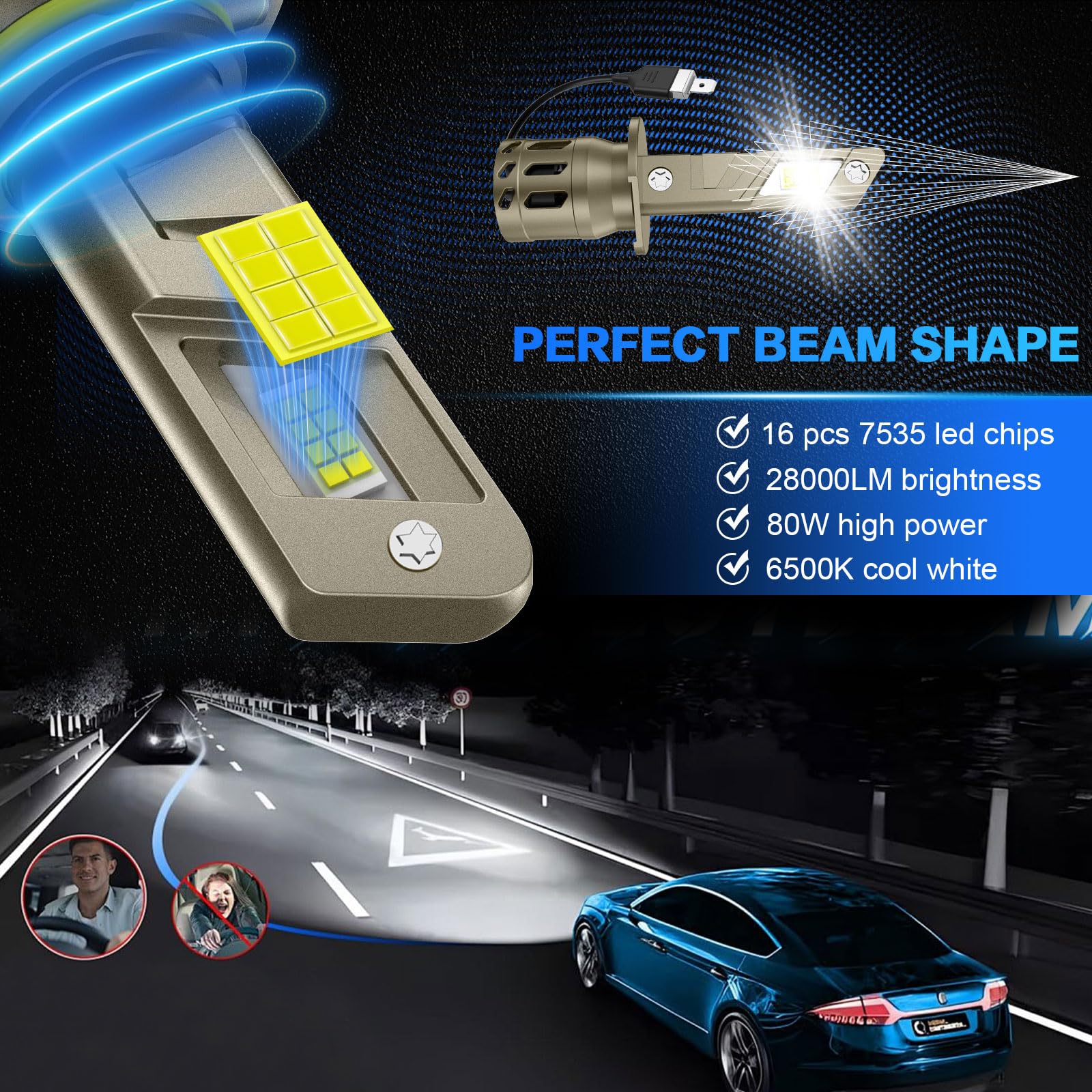Focos Kit De Led S6-4d 4 Caras Original 28000 Lm Auto Moto | Cuotas sin