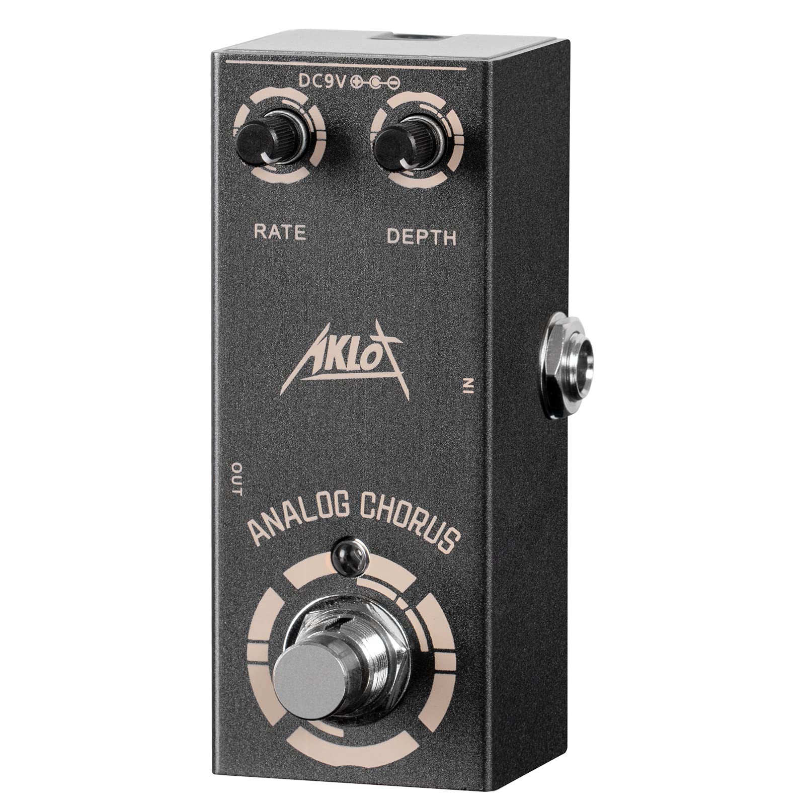 Analog Chorus Guitar Pedal, AKLOT Electric Effects Pedals Mini Single Type DC 9V True Bypass
